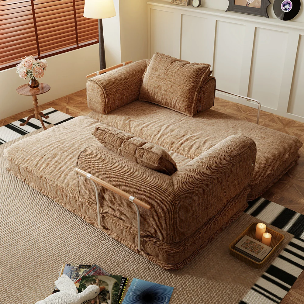 NÓVORA CASA libremente personalizable modulable Futons Plegable piso sofá cama cama sofás con pana tela