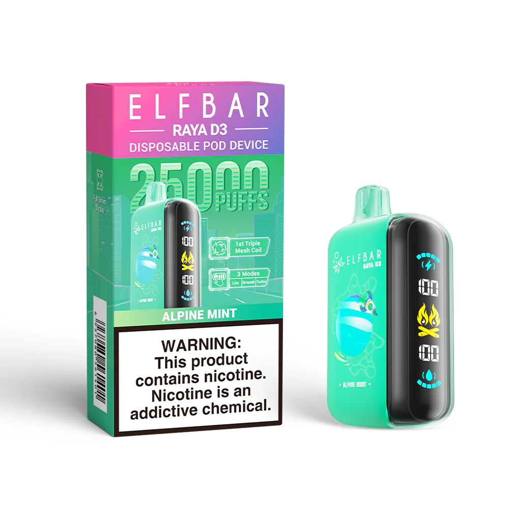 ELFBAR RAYA D3 Einweg-Vape (alle Geschmacksrichtungen)