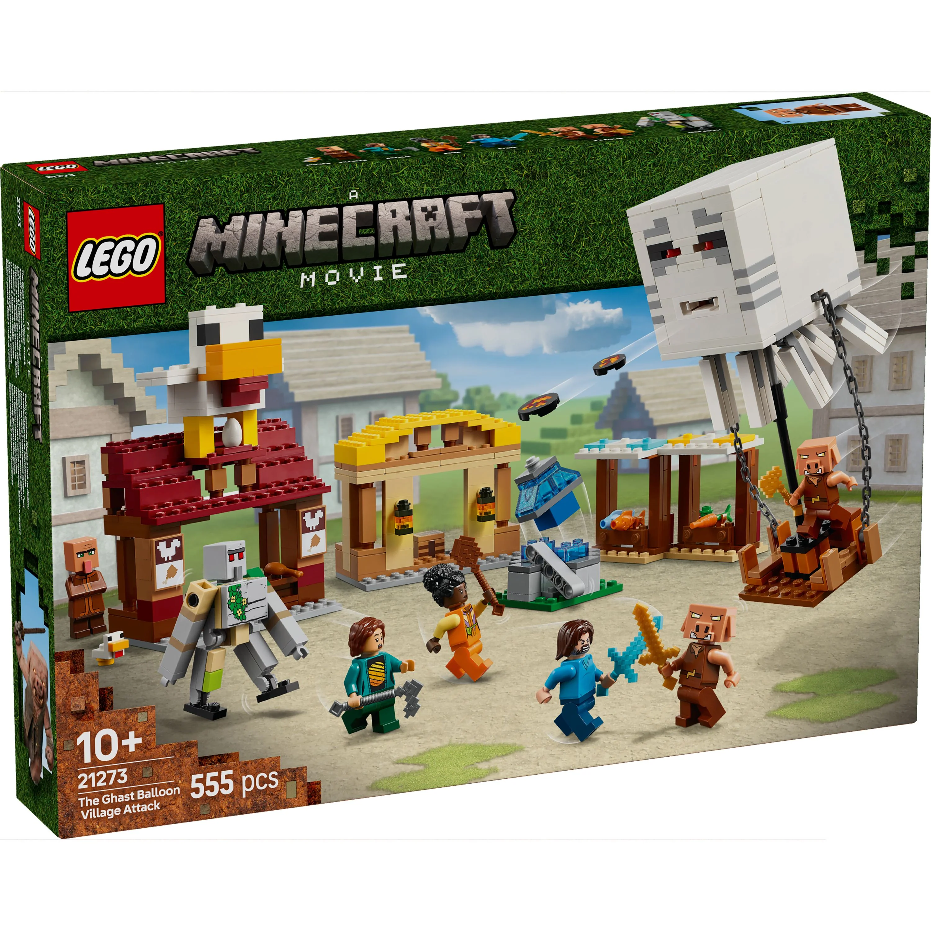 LEGO 21273 Minecraft The Ghast Balloon Village Attack