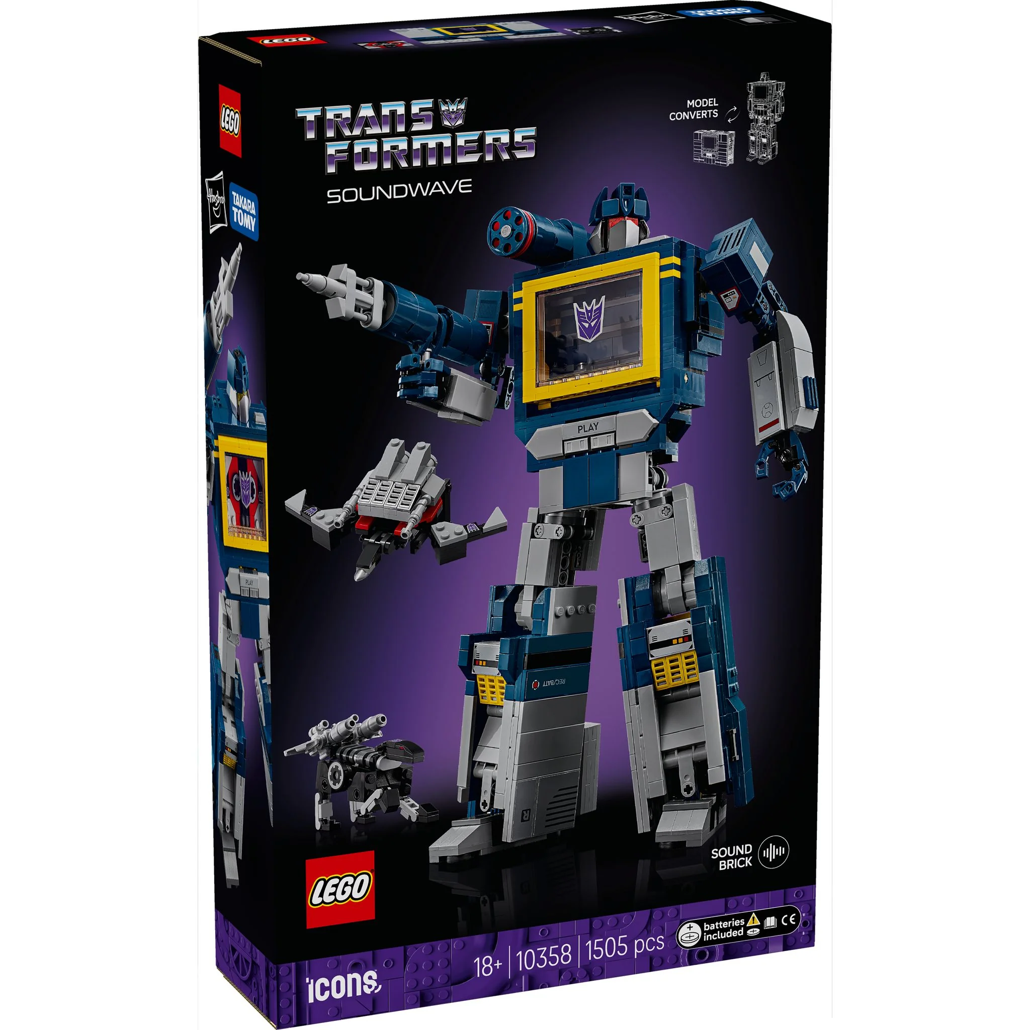 LEGO 10358 Icons Transformers: Soundwave