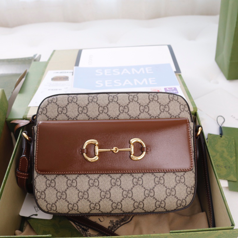 Gucci GG Horsebit 1955 Shoulder Bags Size 22.5*17*6.5cm