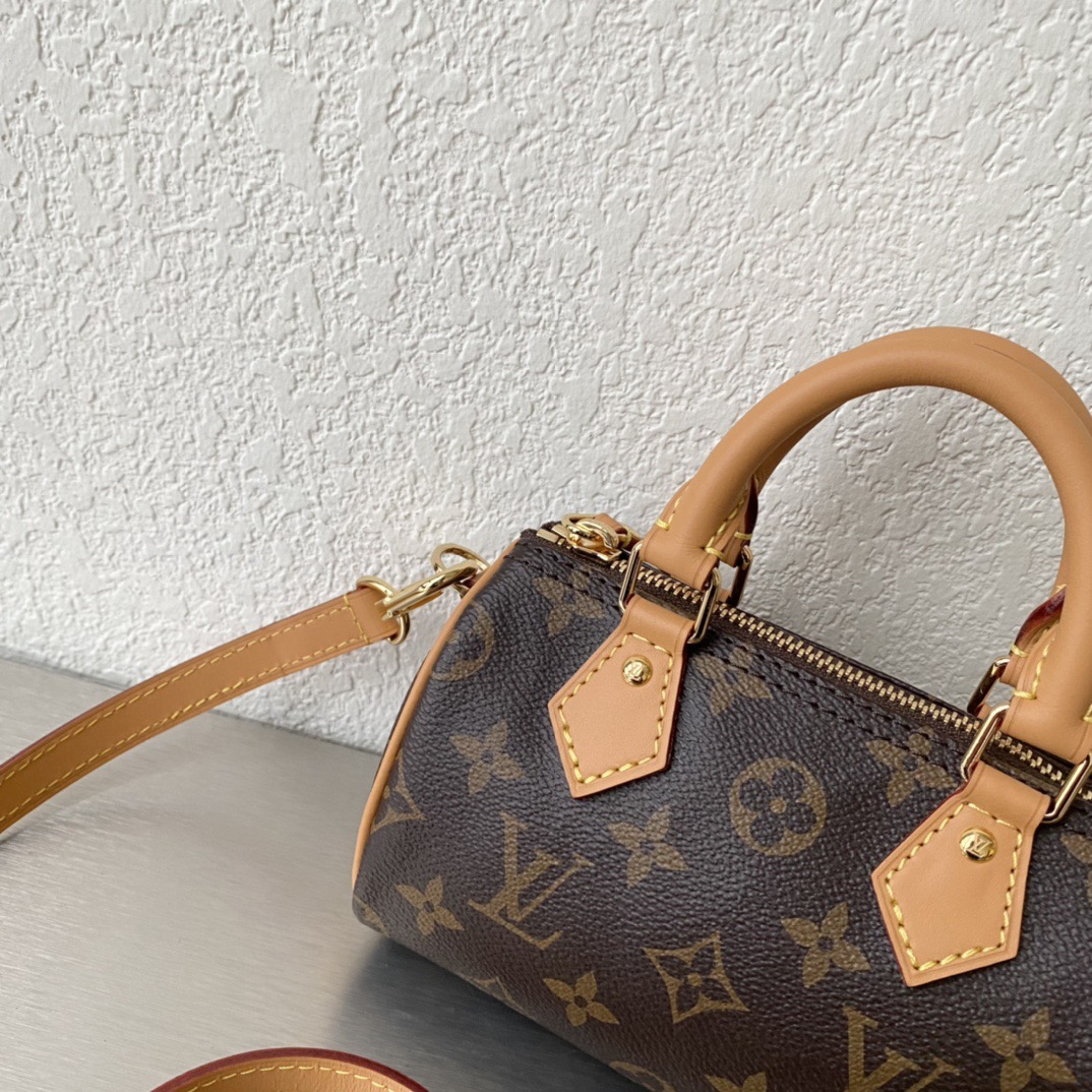 Louis Vuitton M81085 Nano Speedy Women Bags Size 16*10*7.5cm
