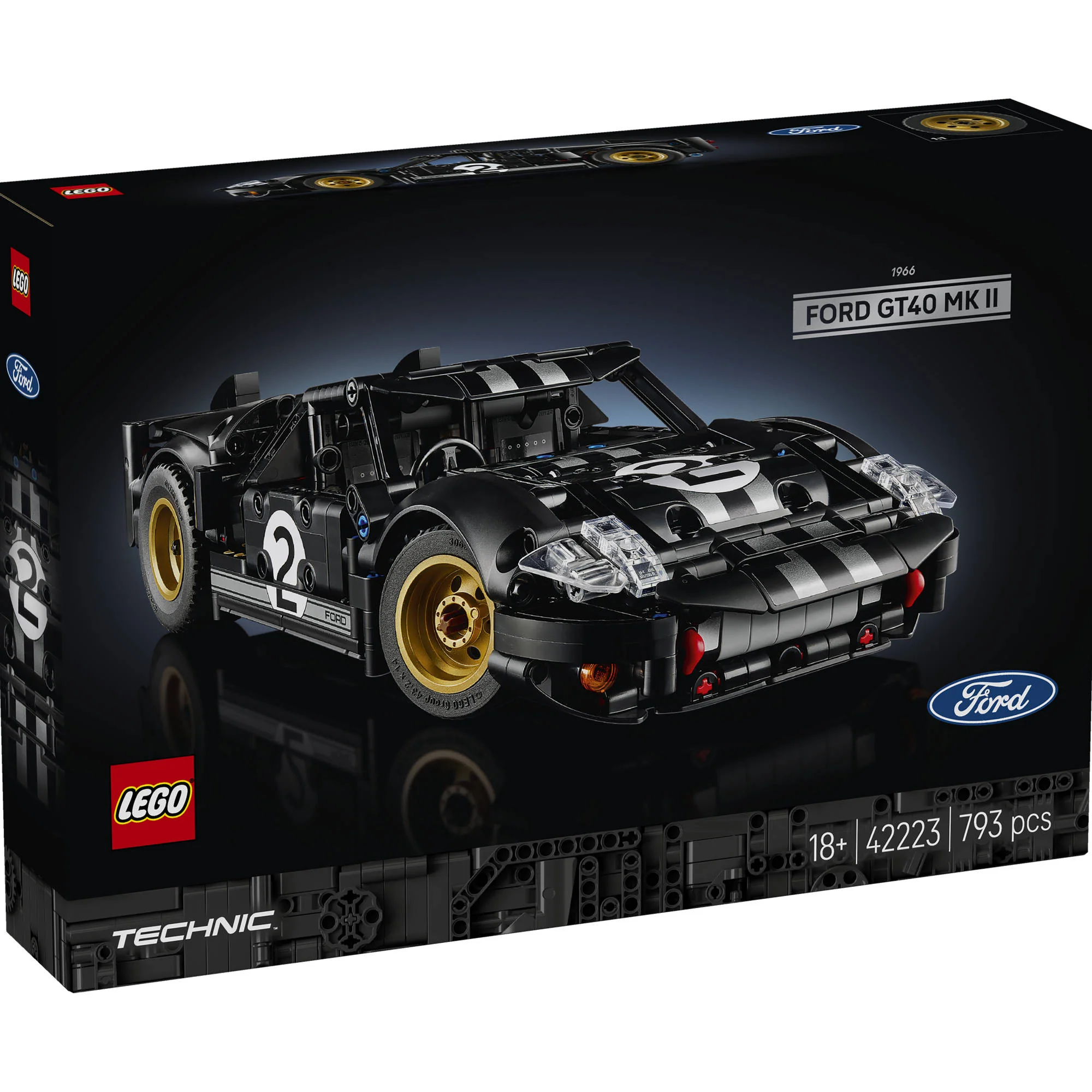 LEGO 42223 Technic 1966 Ford GT40 MKII Race Car
