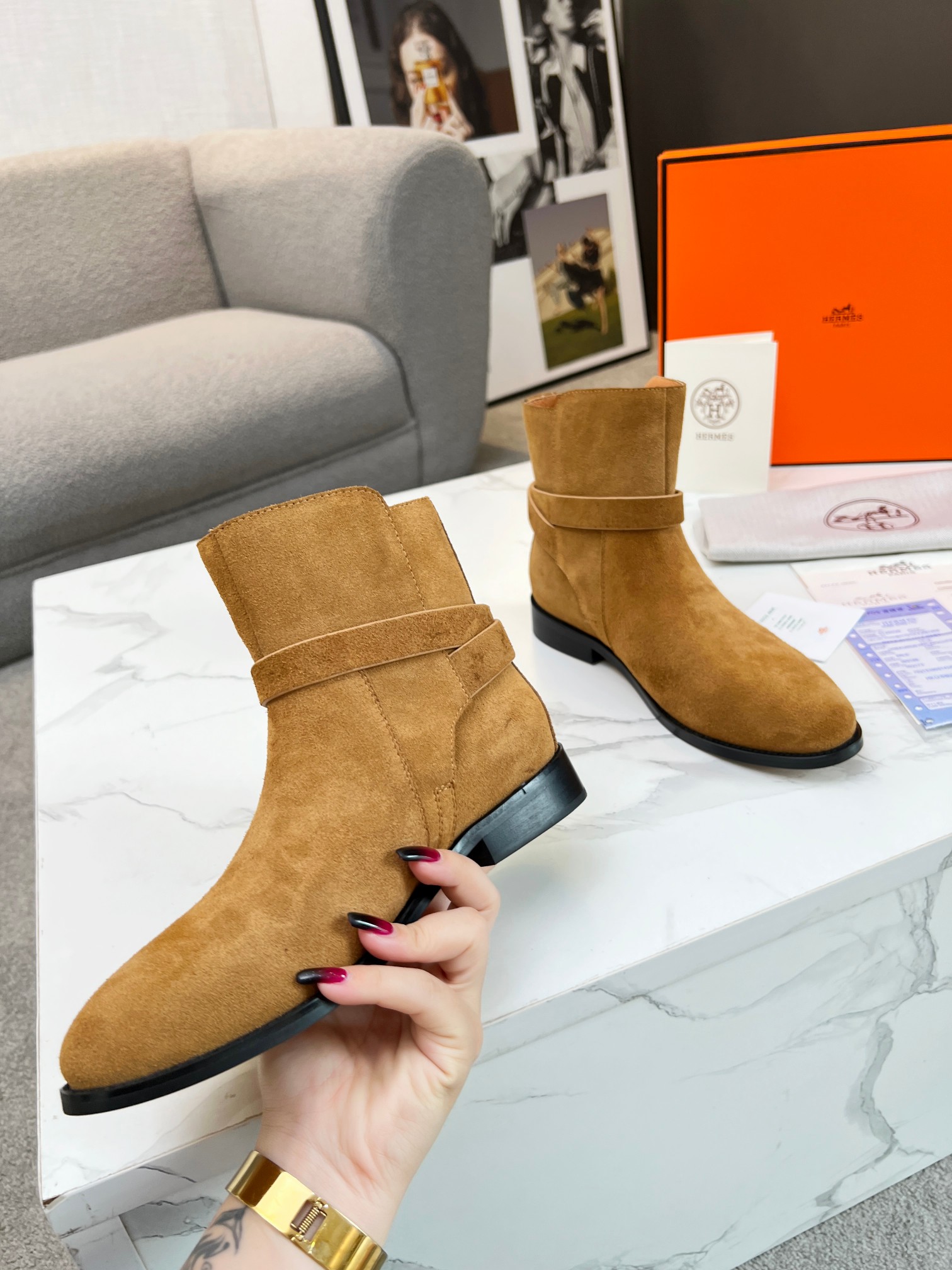 Hermes Women Kelly Boots Size 36-41