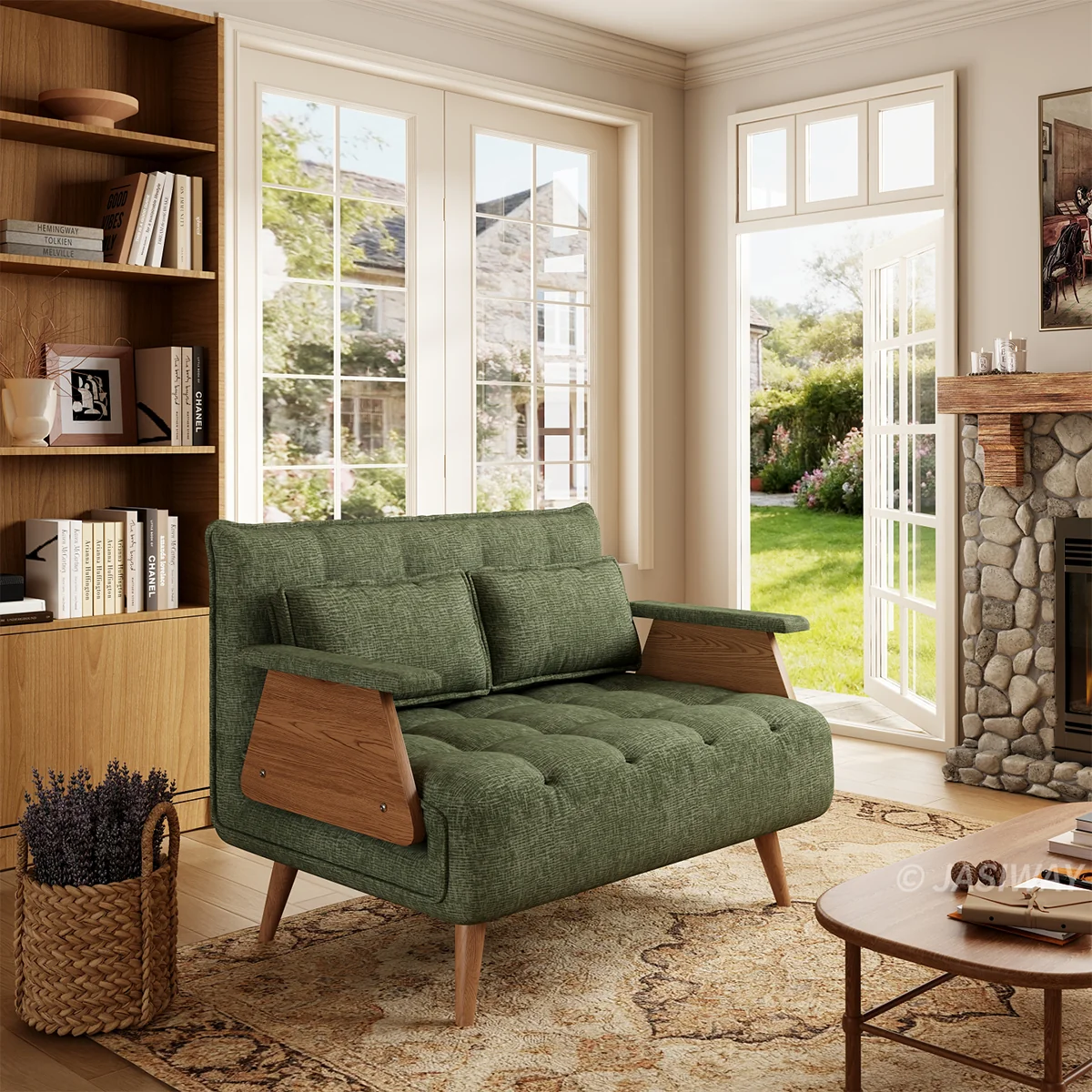 3-en-1 Lino de algodón cama sillón| diario comodidad