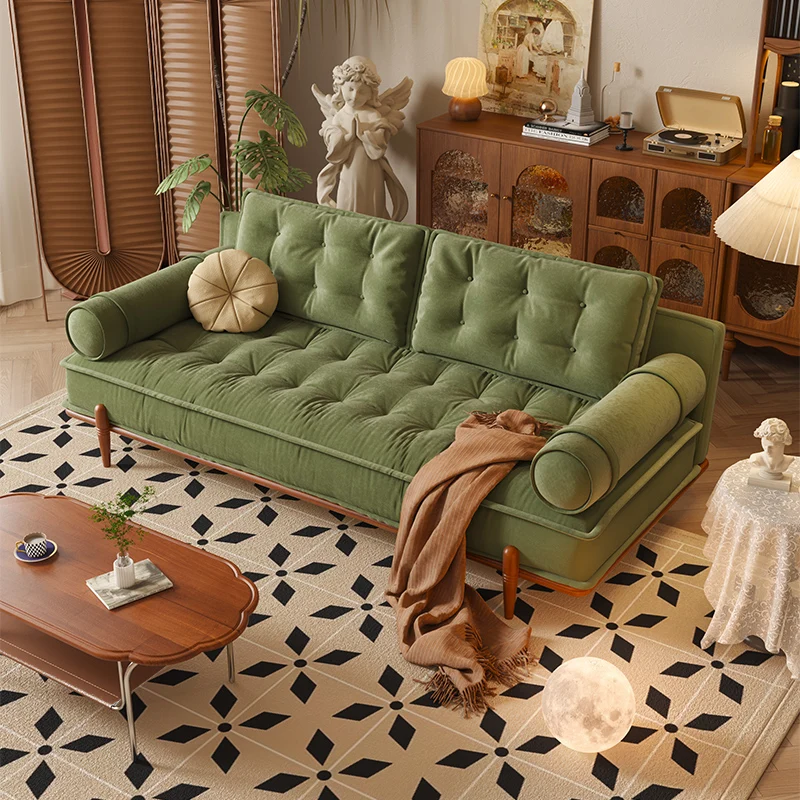 NÓVORA CASA francés Vintage sofá sofá disponible en Verde & Blanco tecnológica terciopelo tapizado