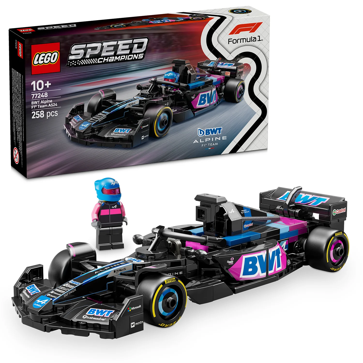 LEGO® Speed Champions - BWT Alpine F1® Team A524 Race Car