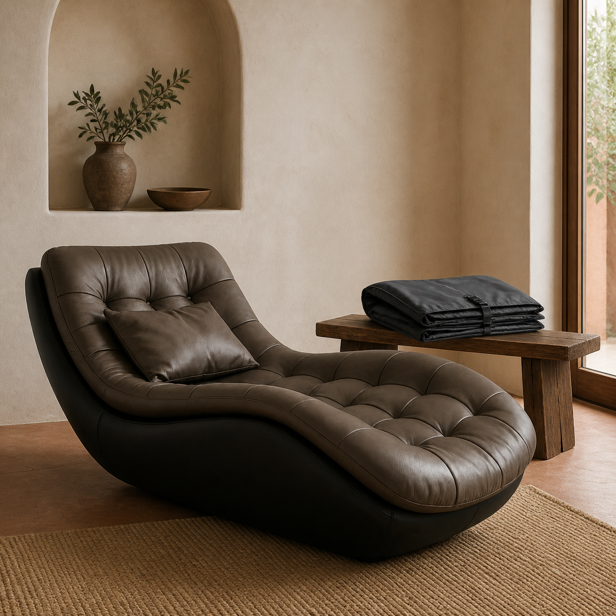 Nido Hogar en Café oscuro: 1 sillón, 1 cojín y 1 funda