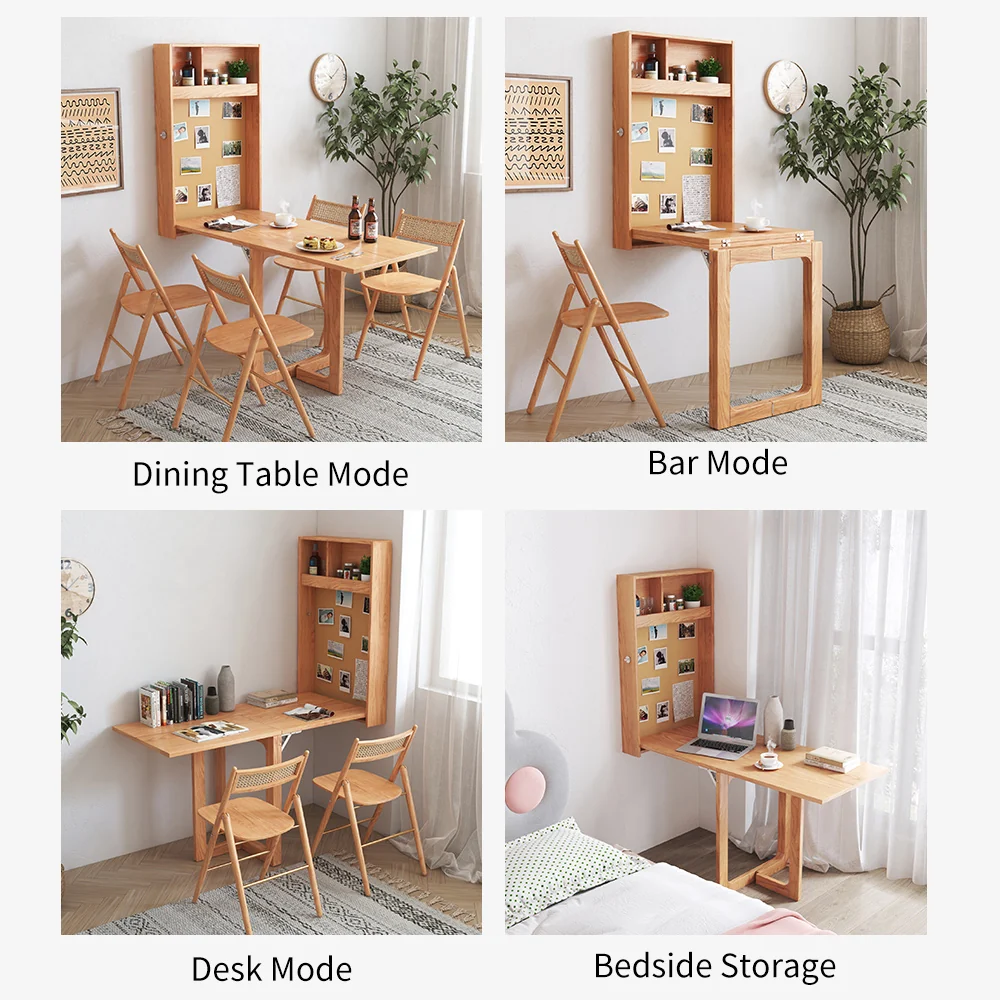 NÓVORA CASA pared Mounted plegable Mesa de comedor barra mesa espacio ahorrador