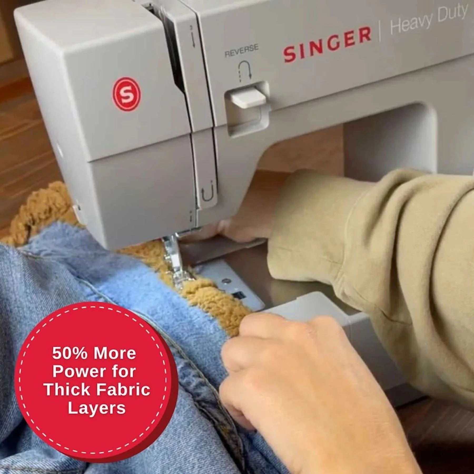 SINGER® Heavy Duty 4452 Sewing Machine & Hard Case Bundle