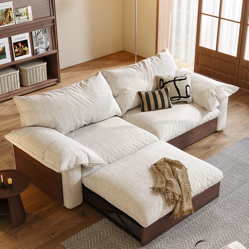 NÓVORA CASA Japandi extraíble extraíble Sofá cama con tres tela opciones disponible