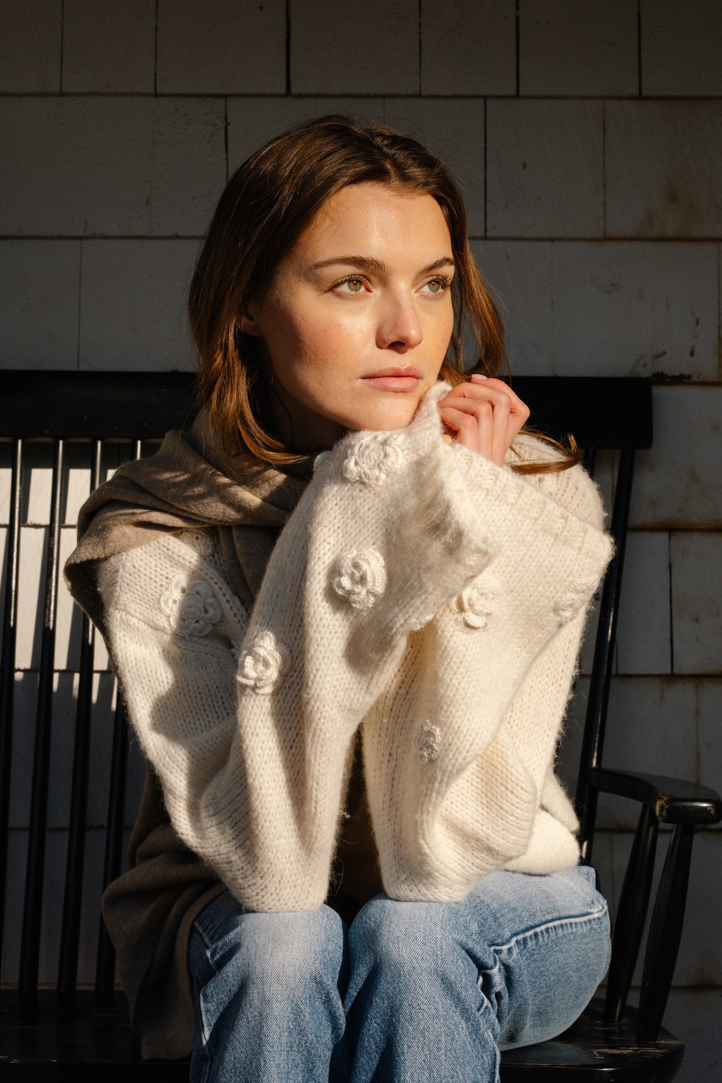 Crochet Floral Quinn Sweater