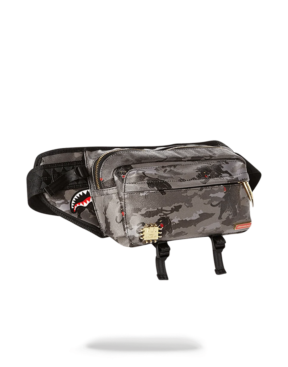 BLACK PANTHERA CAMO CROSSBODY