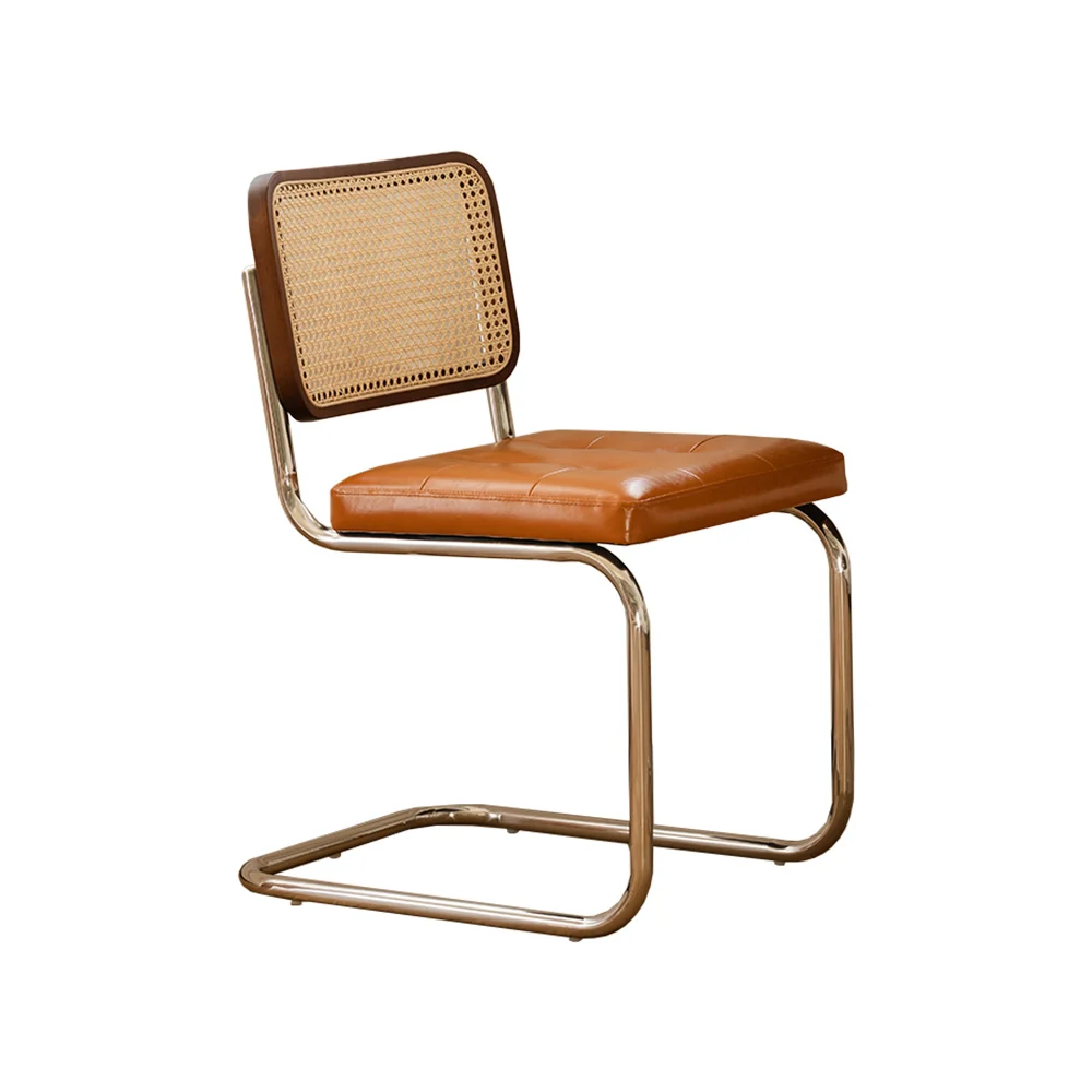 NÓVORA CASA boj Madera maciza sillón (Juego de 2) con ratán tejido