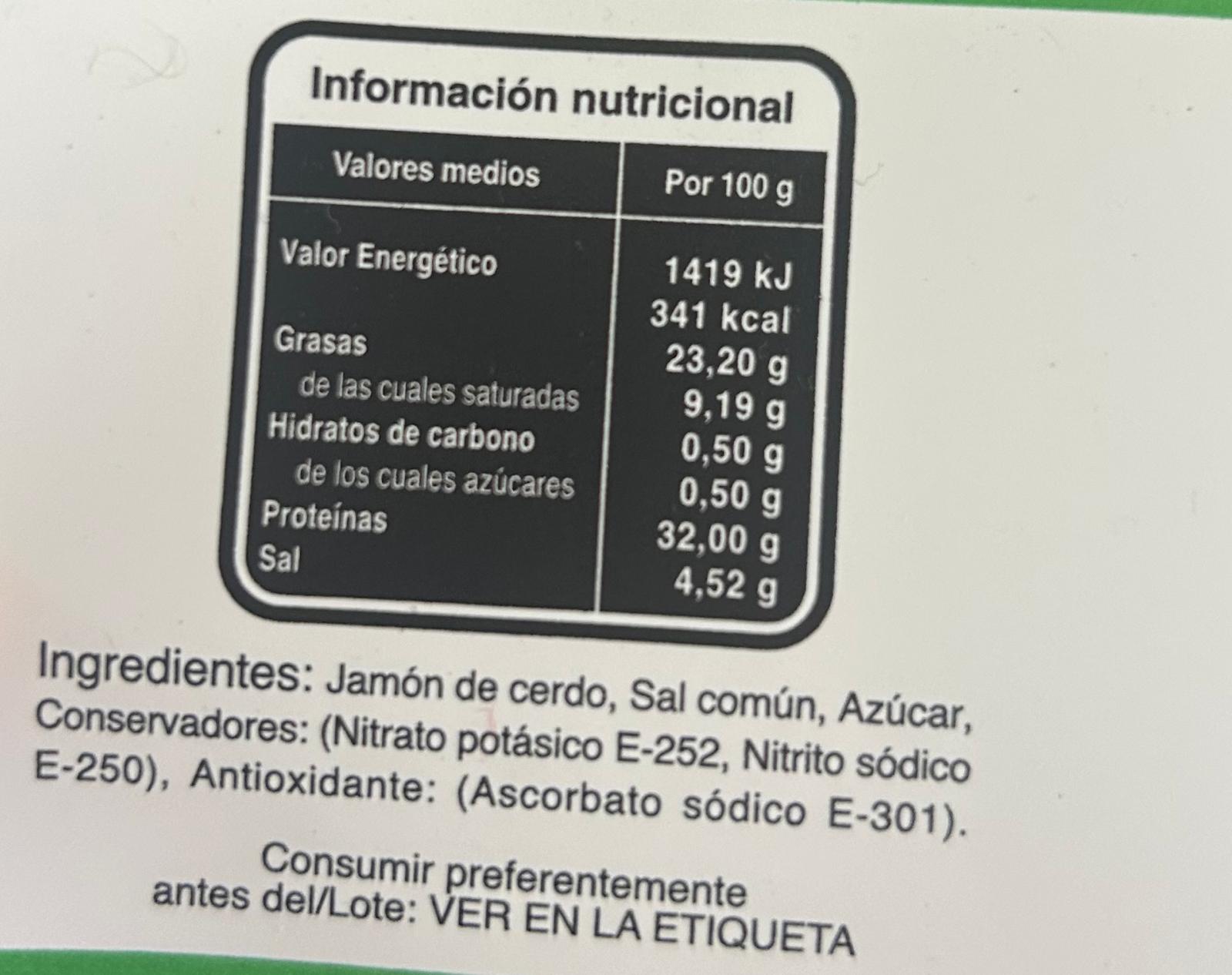 Lote jamón curado edición de autor CORTADO A CUCHILLO.