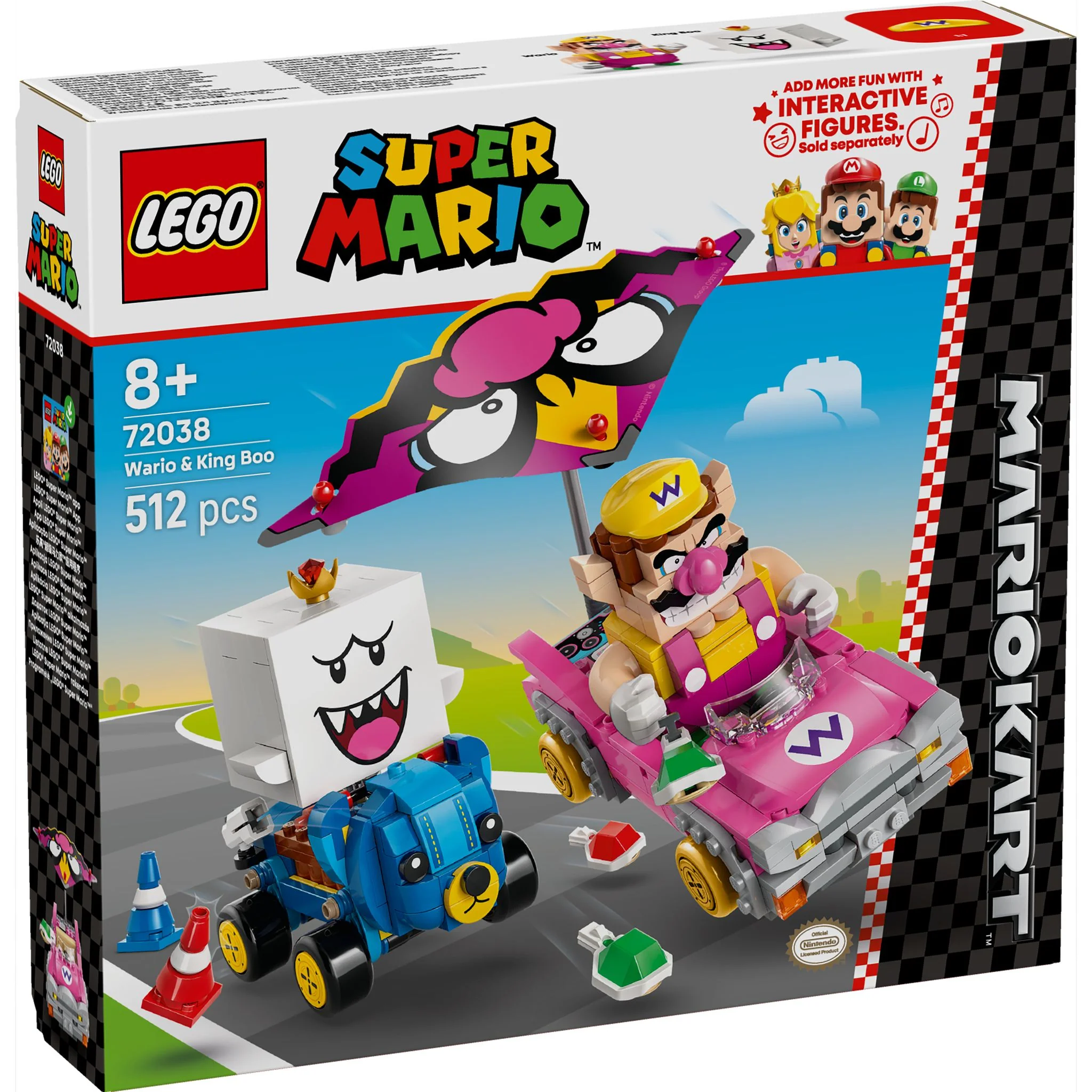 LEGO 72038 Super Mario: Mario Kart – Wario & King Boo