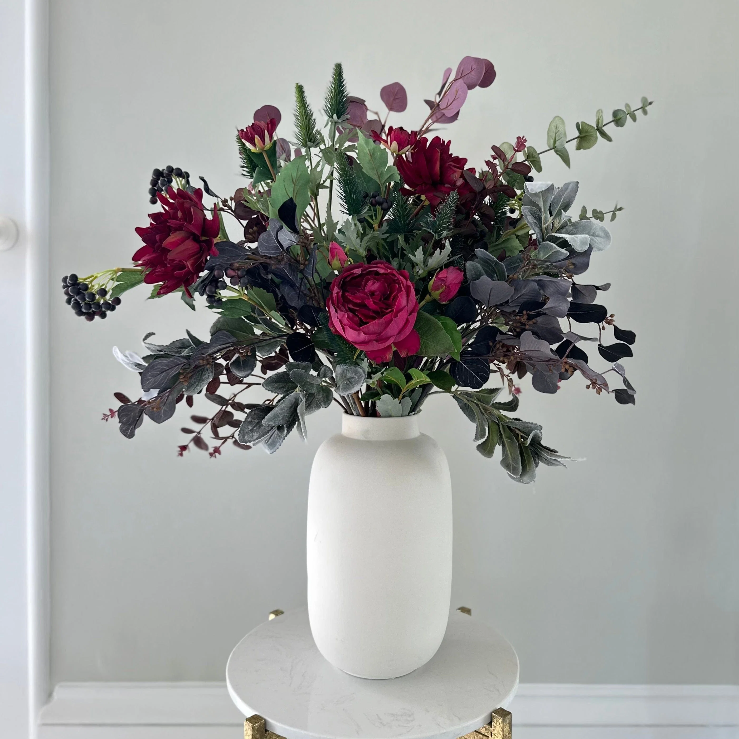 Burgundy Beauty Artificial Flower Bouquet