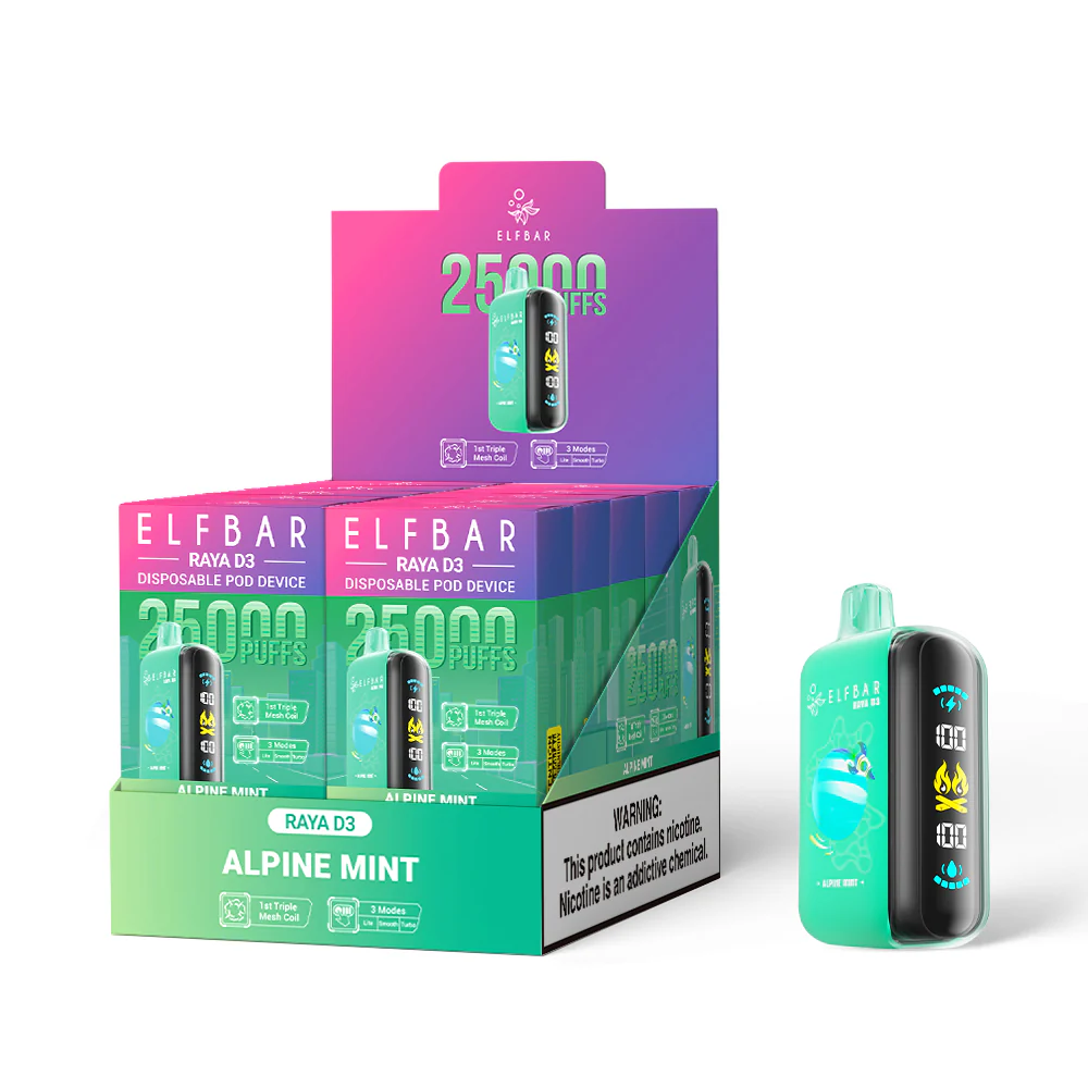ELFBAR RAYA D3 Einweg-Vape (alle Geschmacksrichtungen)