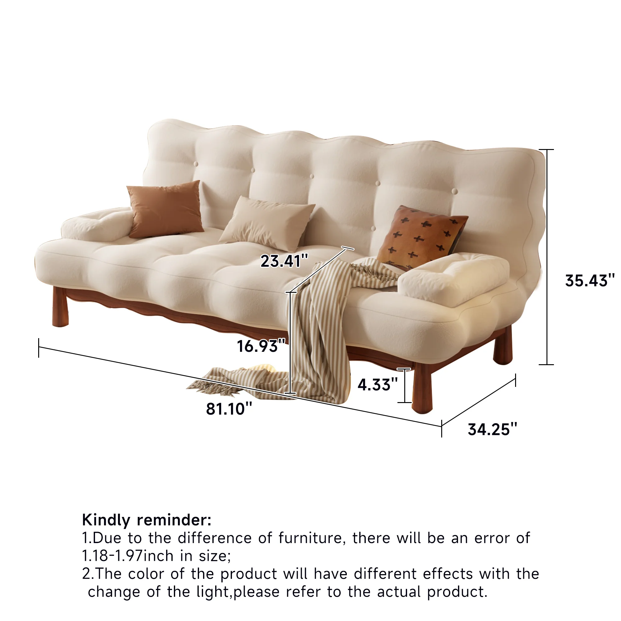 NÓVORA CASA romántico transformable cama Beige Sofá cama