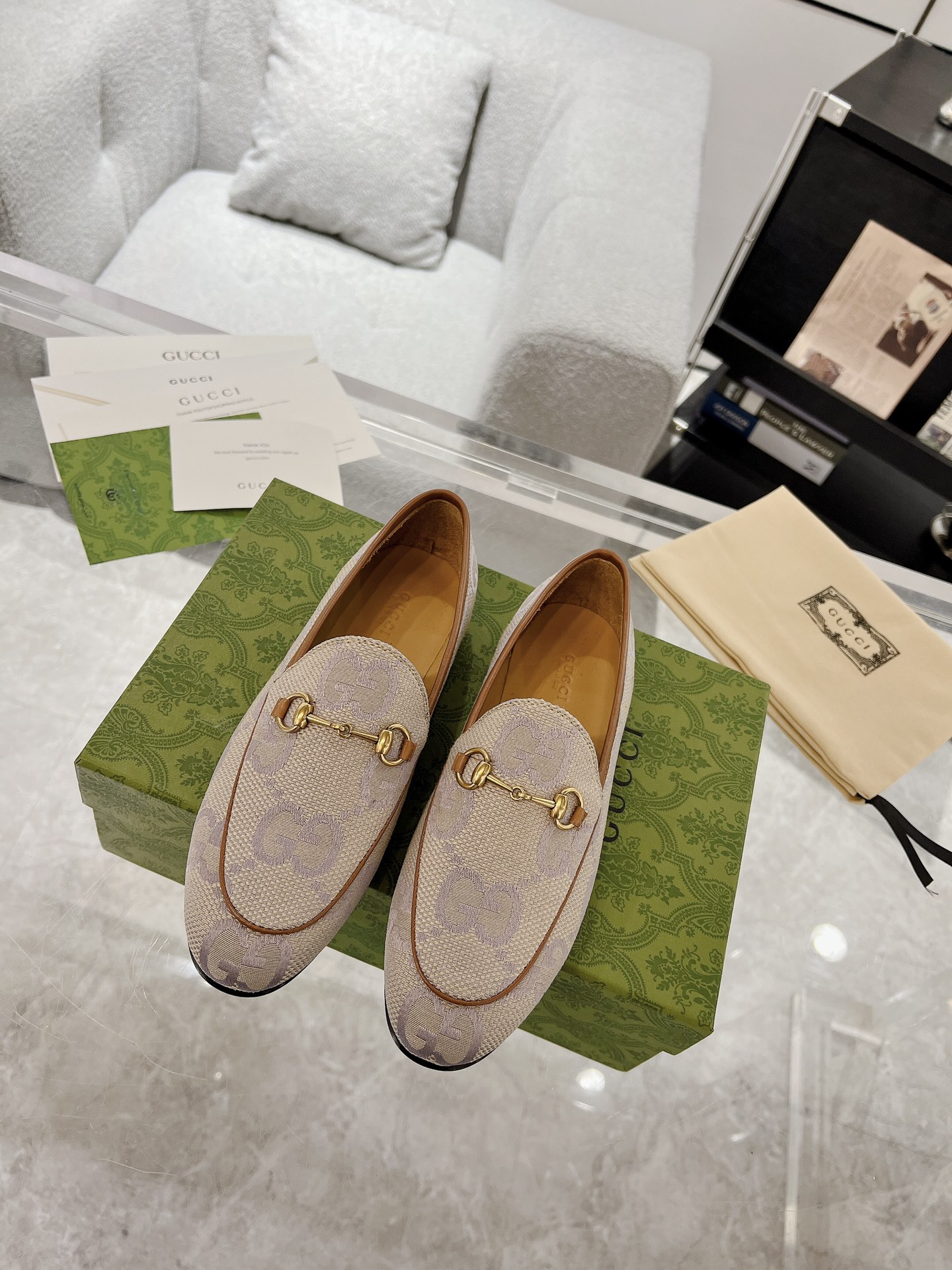 Gucci Jordaan GG Flora Loafers Size 35-41