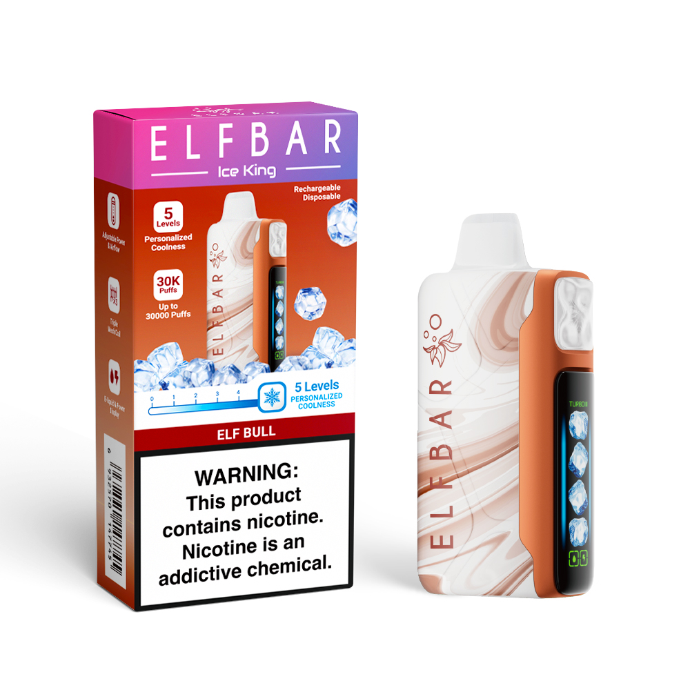 ELF BAR ICE KING 30K wiederaufladbarer Einweg-Vape (alle Geschmacksrichtungen)