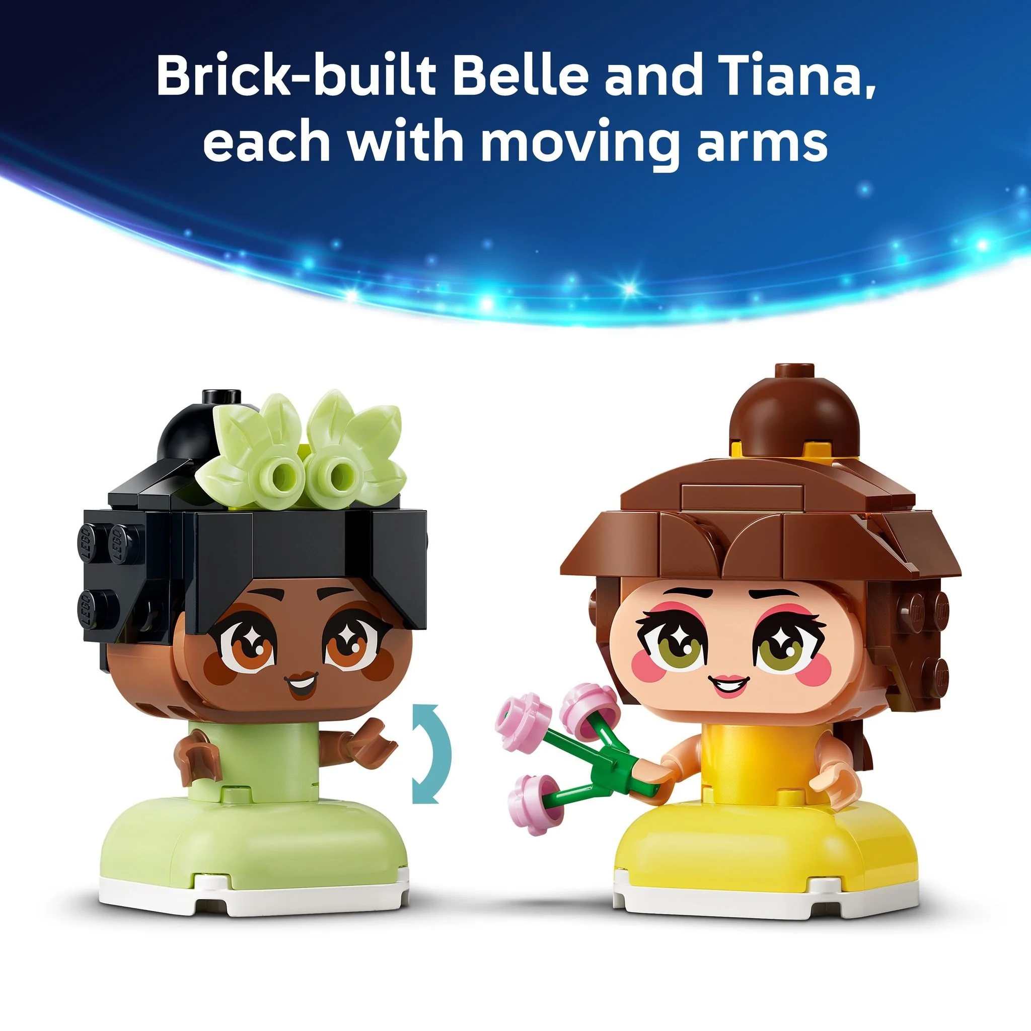 LEGO 43291 Disney Princess Mini Belle & Tiana with Castle