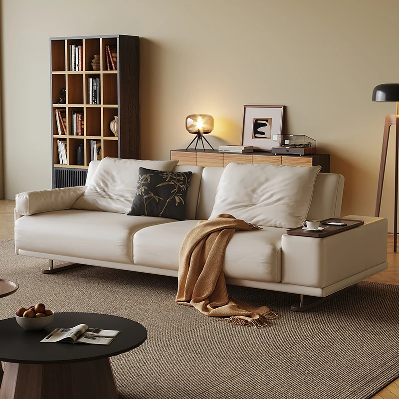 NÓVORA CASA Minimalista plegable Sofá cama con de doble cara reposabrazos & Ajustable Mesa auxiliar