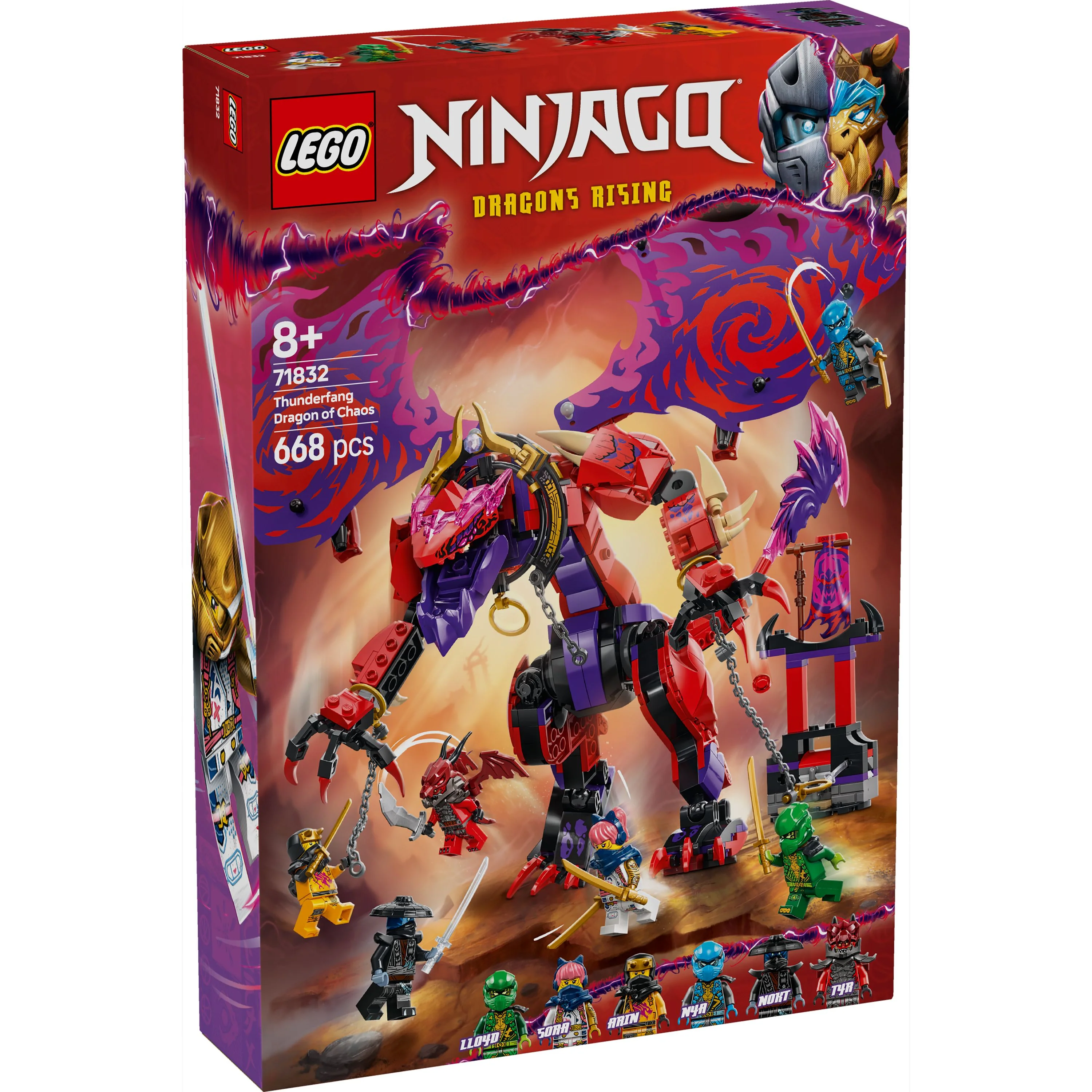 LEGO 71832 NINJAGO Thunderfang Dragon Of Chaos