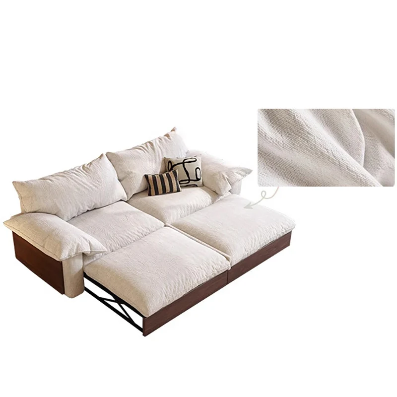 NÓVORA CASA Japandi extraíble extraíble Sofá cama con tres tela opciones disponible