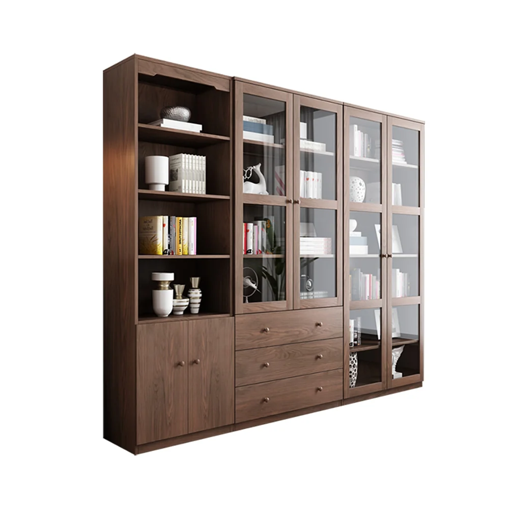 NÓVORA CASA piso a-techo Estantería con puertas- modulable Gabinete de almacenamiento