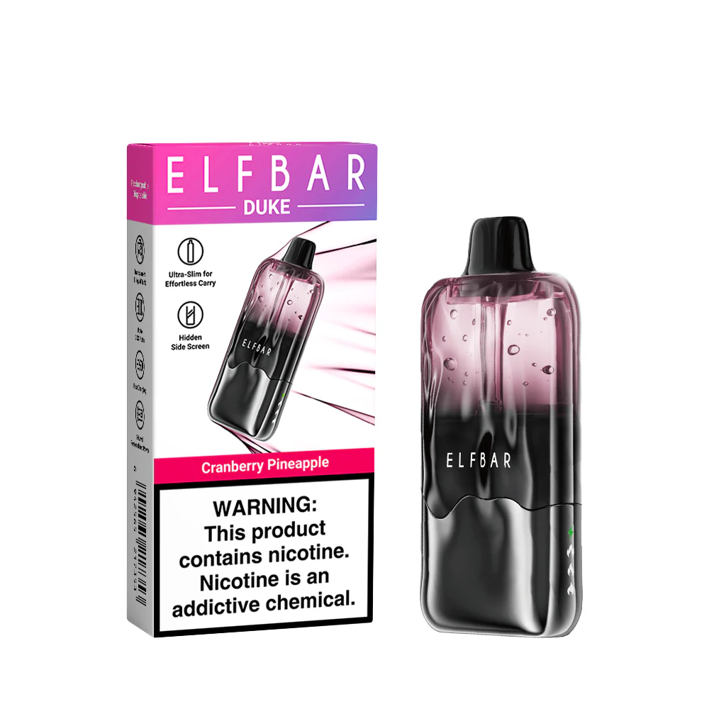 ELFBAR DUKE wiederaufladbarer Einweg-Vape (alle Geschmacksrichtungen)