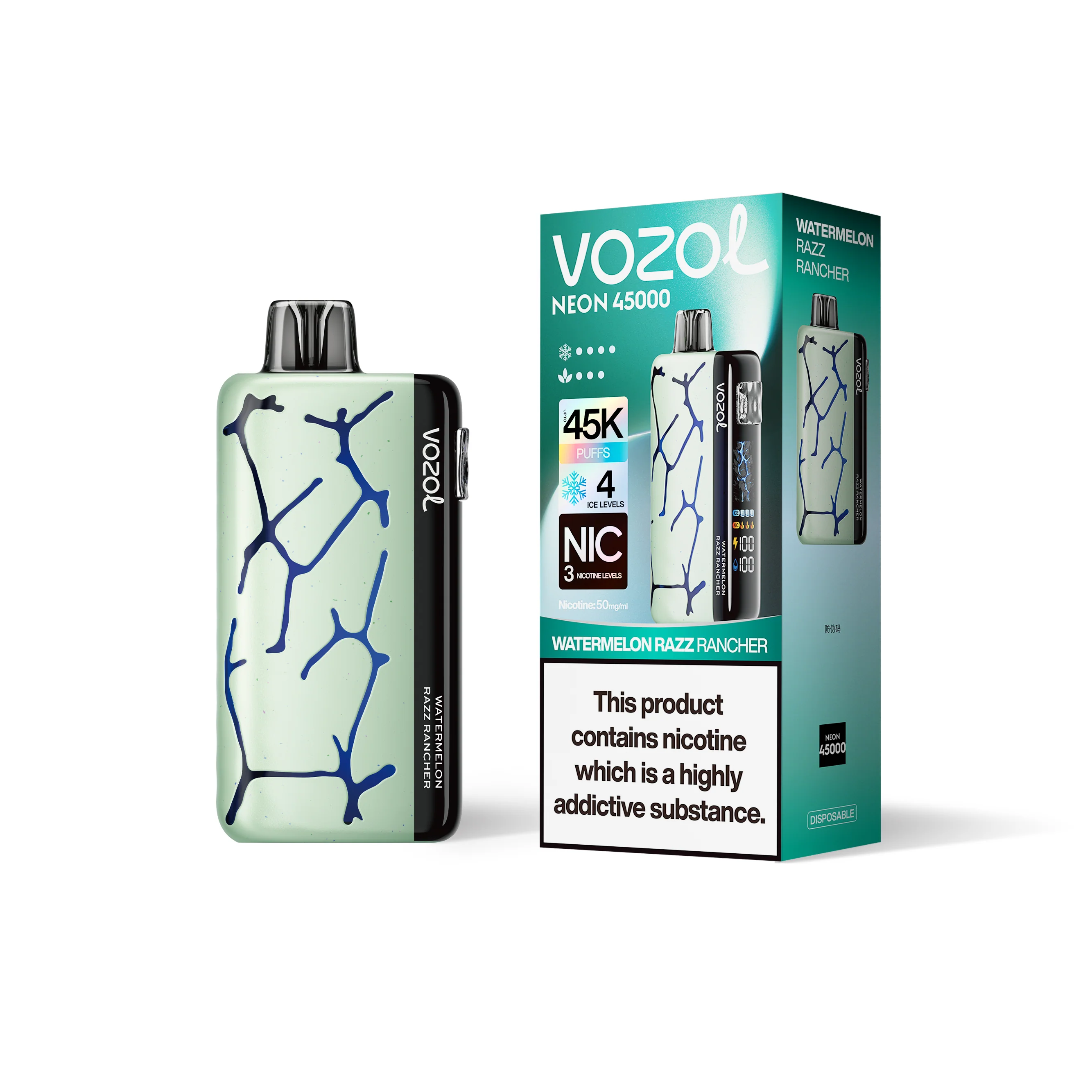VOZOL NEON 45K Einweg-Vape (alle Geschmacksrichtungen)