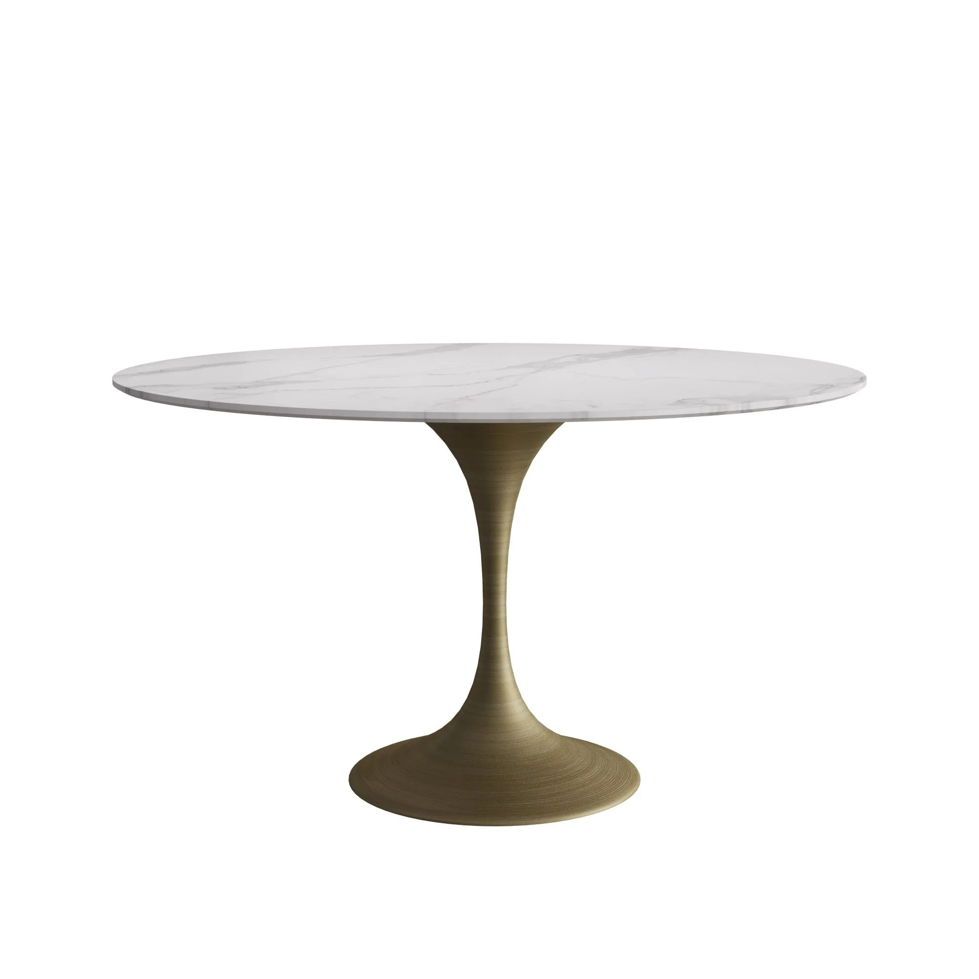 NÓVORA CASA De lujo Redondo Mesa de comedor y sillón juego con Piedra sinterizada cubierta