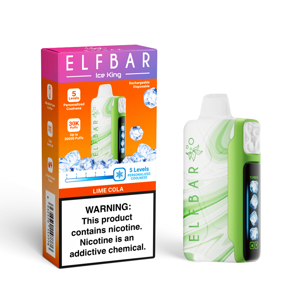ELF BAR ICE KING 30K wiederaufladbarer Einweg-Vape (alle Geschmacksrichtungen)