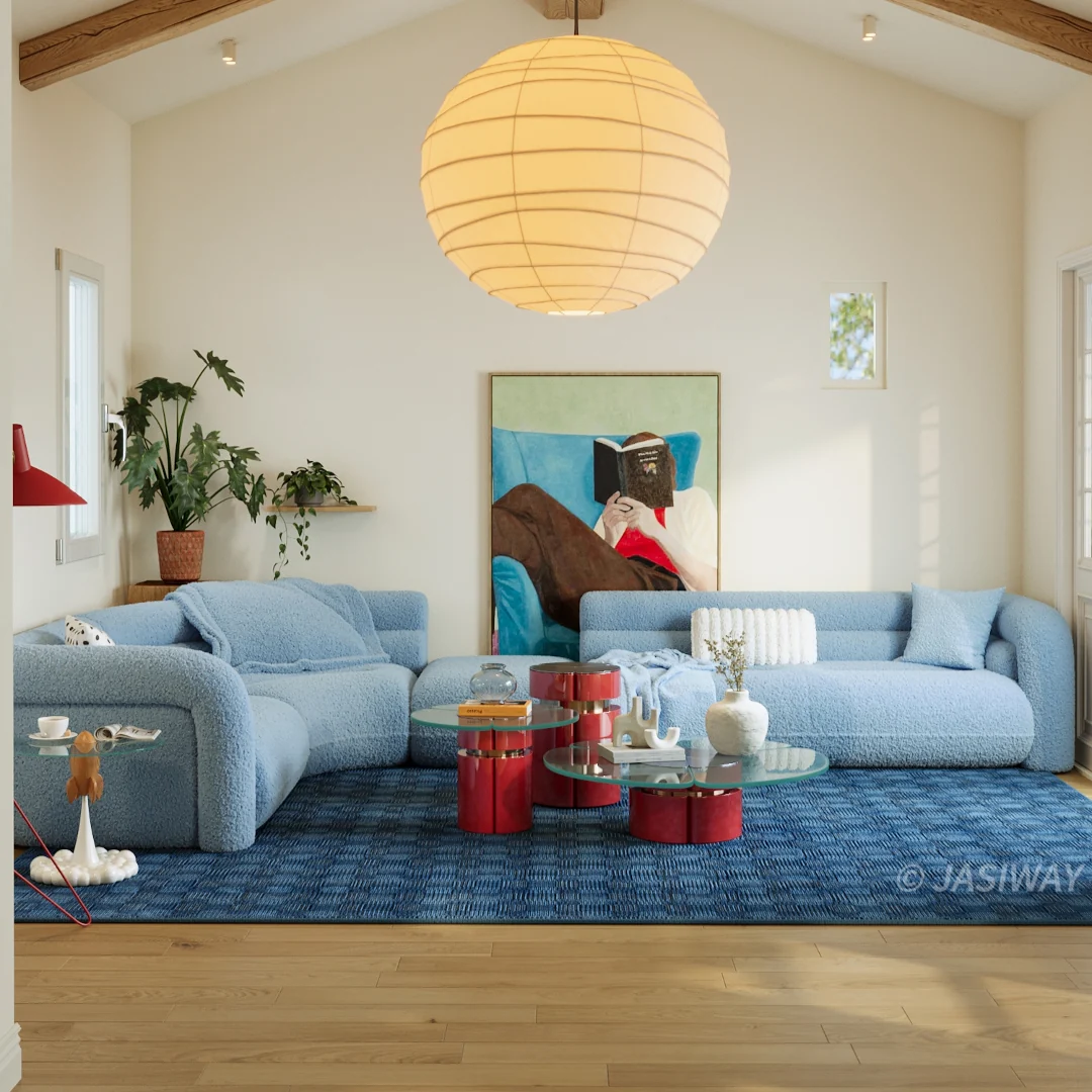 RINGCHEN nube modulable seccional sofá con Curvo silueta| De lujo profundo asiento Tapizado sofá para Contemporáneo Sala