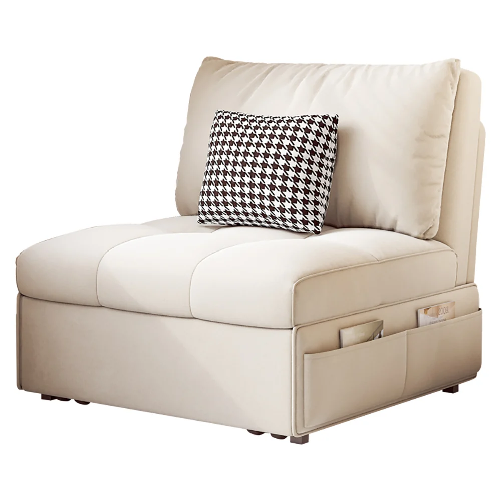 NÓVORA CASA individual asiento extraíble Sofá cama con lateral bolsillos