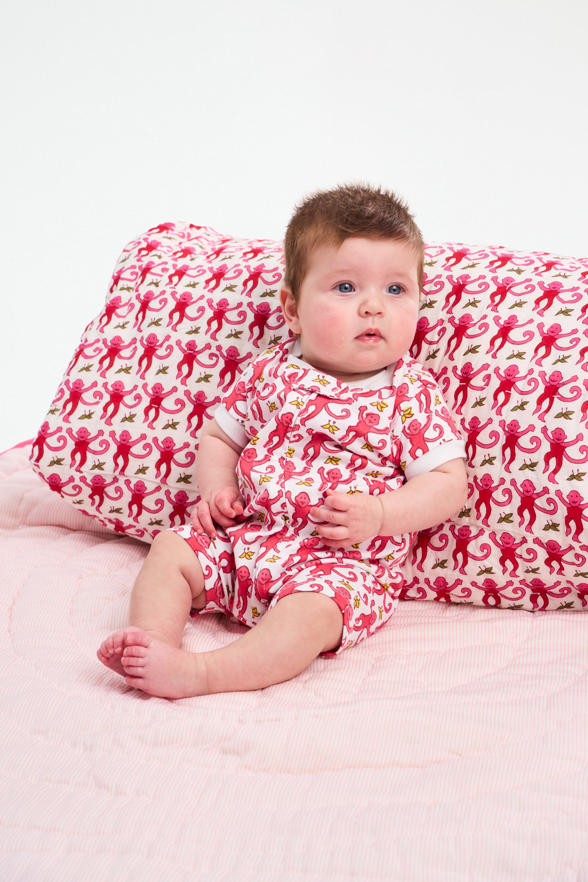 Infant Monkey Short Sleeve Onesie