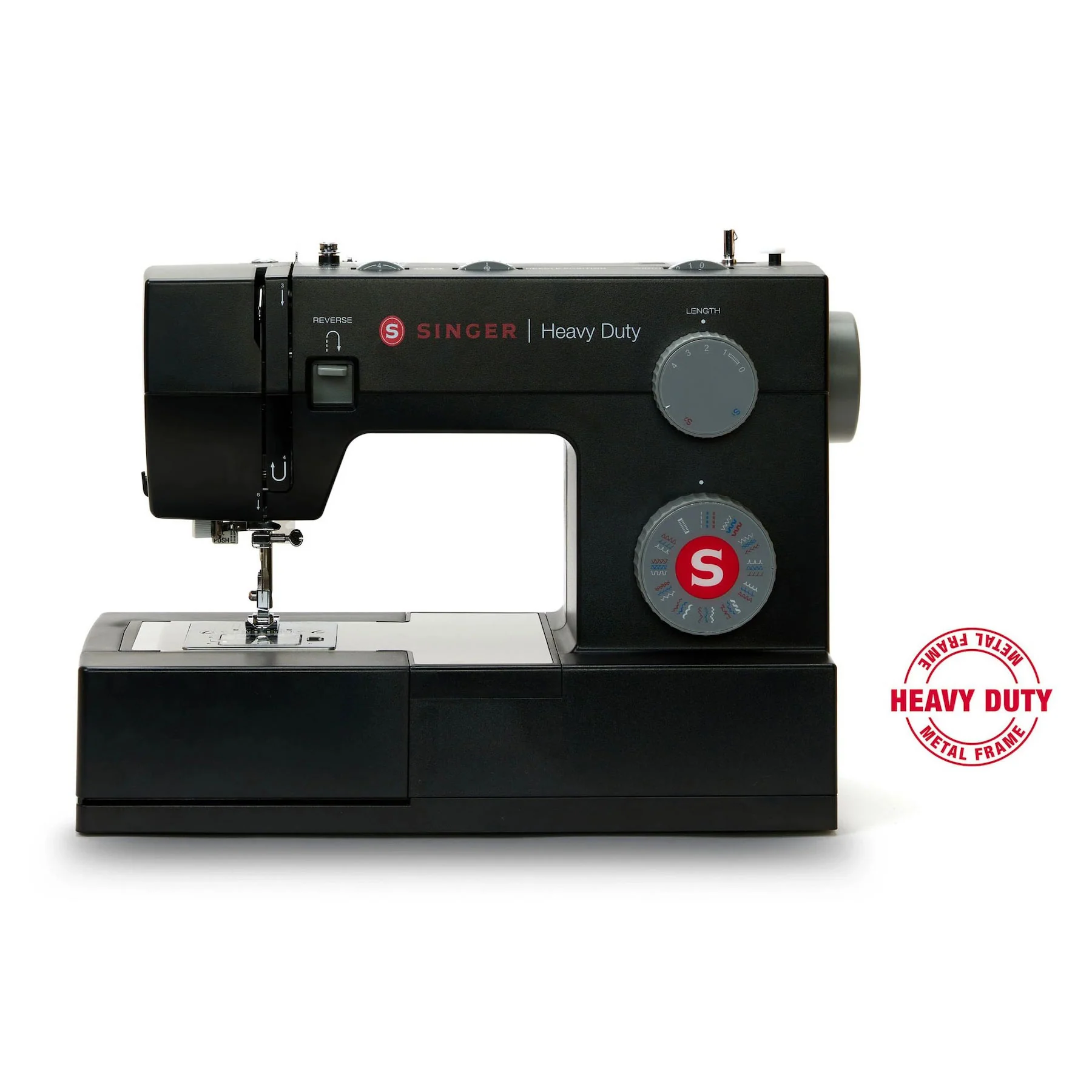 SINGER® Heavy Duty 4432 Black Sewing Machine & Universal Canvas Tote Bundle