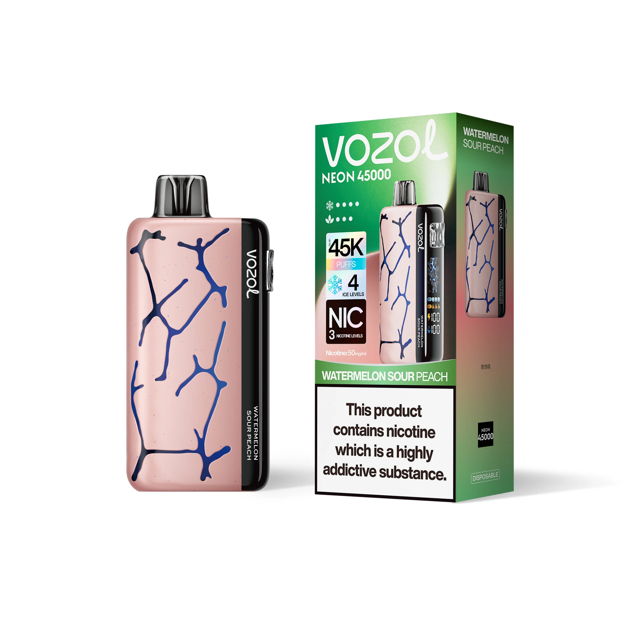VOZOL NEON 45K Einweg-Vape (alle Geschmacksrichtungen)