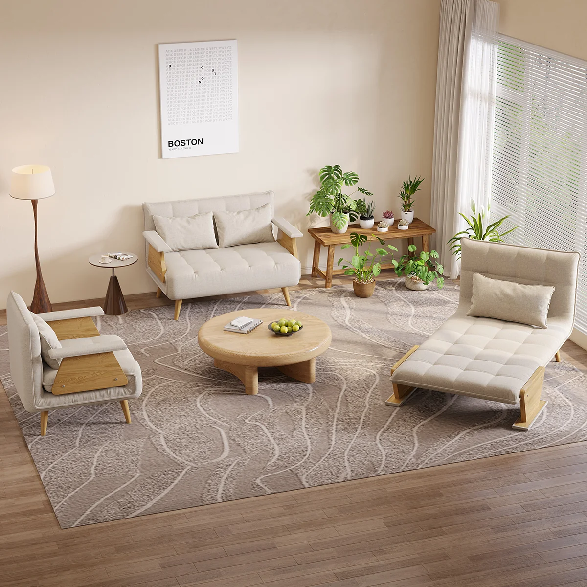NÓVORA CASA 3-en-1 plegable sofá sillón cama con reposabrazos– 3 tamaños disponible