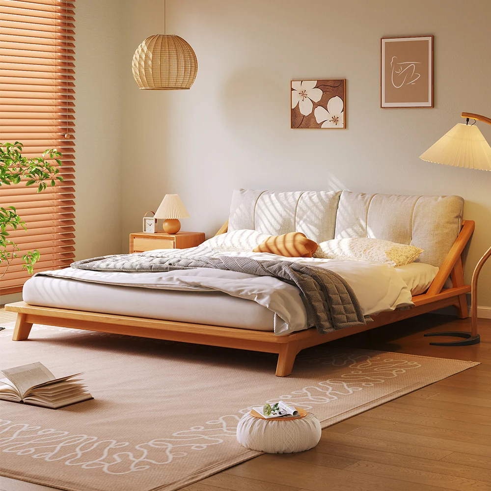 NÓVORA CASA Madera maciza cama Tatami doble cama