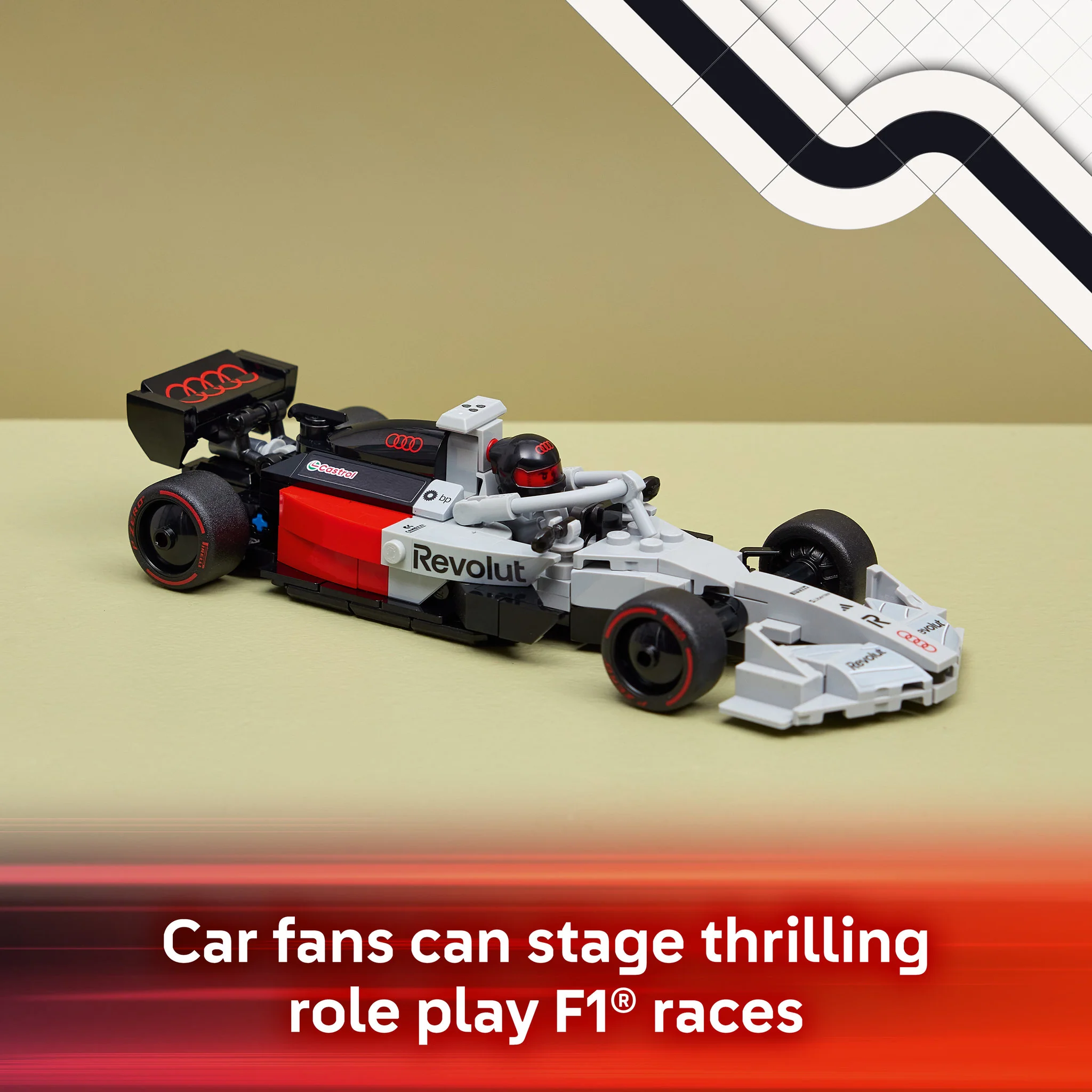 LEGO 77259 Speed Champions Audi Revolut F1 Team R26 Race Car