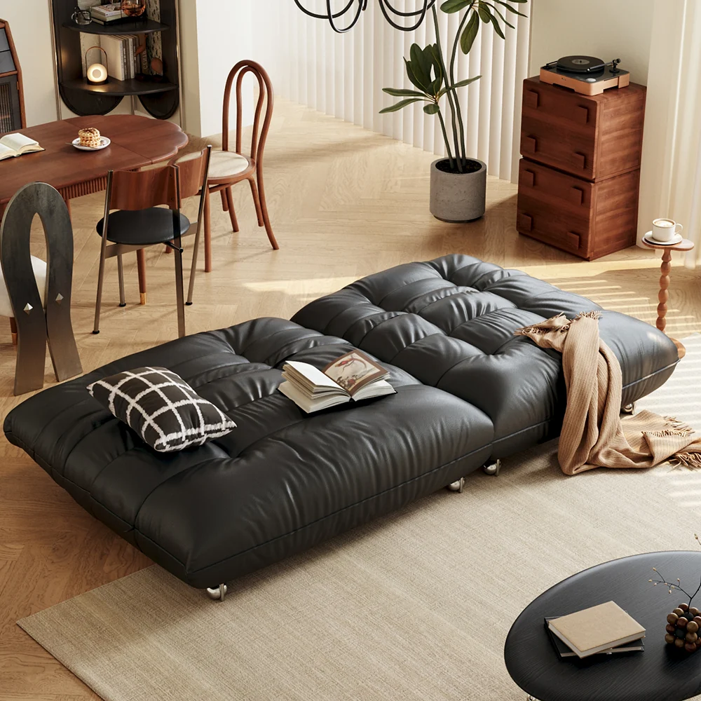 NÓVORA CASA Togo estilo piel Sofá cama sin brazos