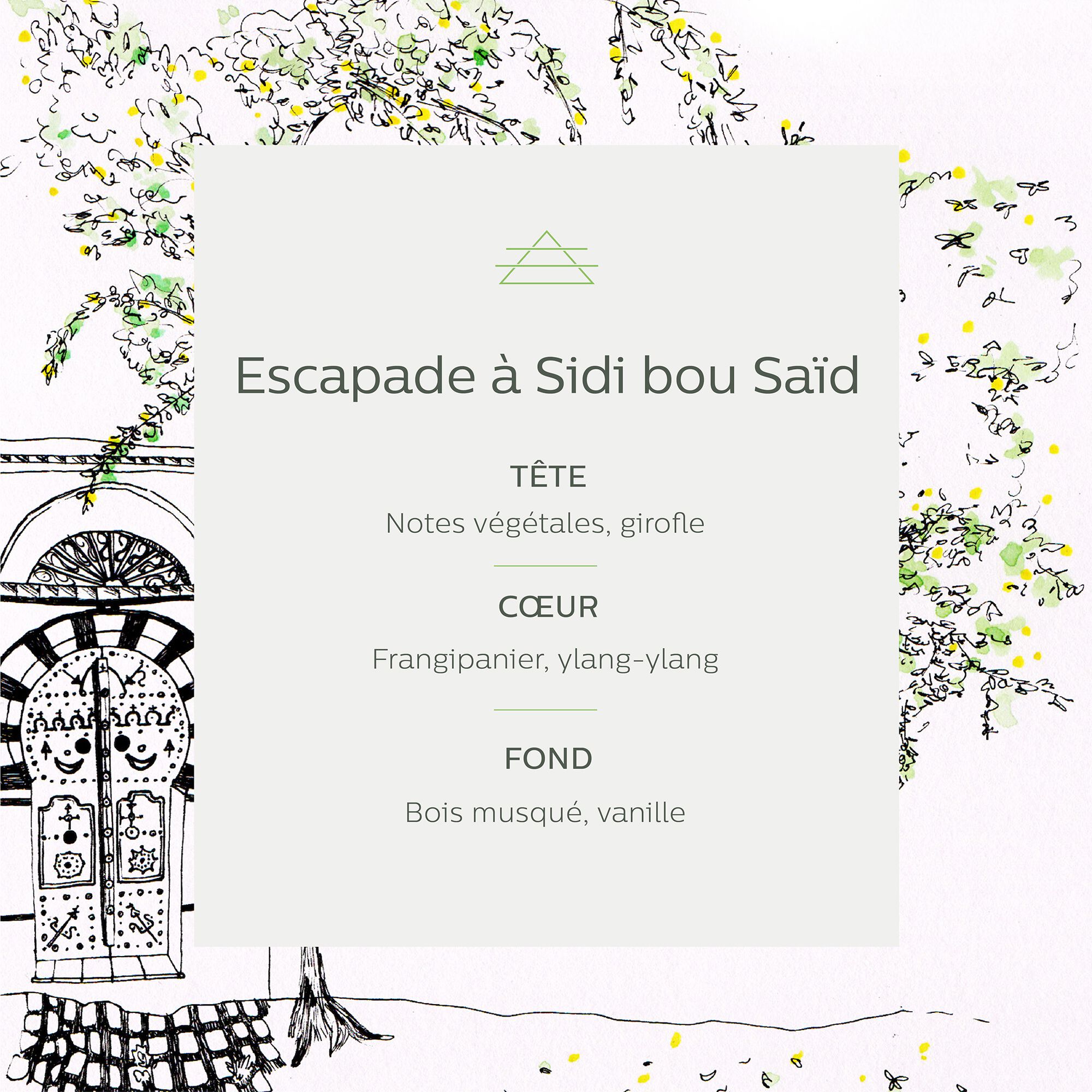 ESCAPADES - Diffuseur de parfum senteur balade à Sidi Bou Saïd 150ml