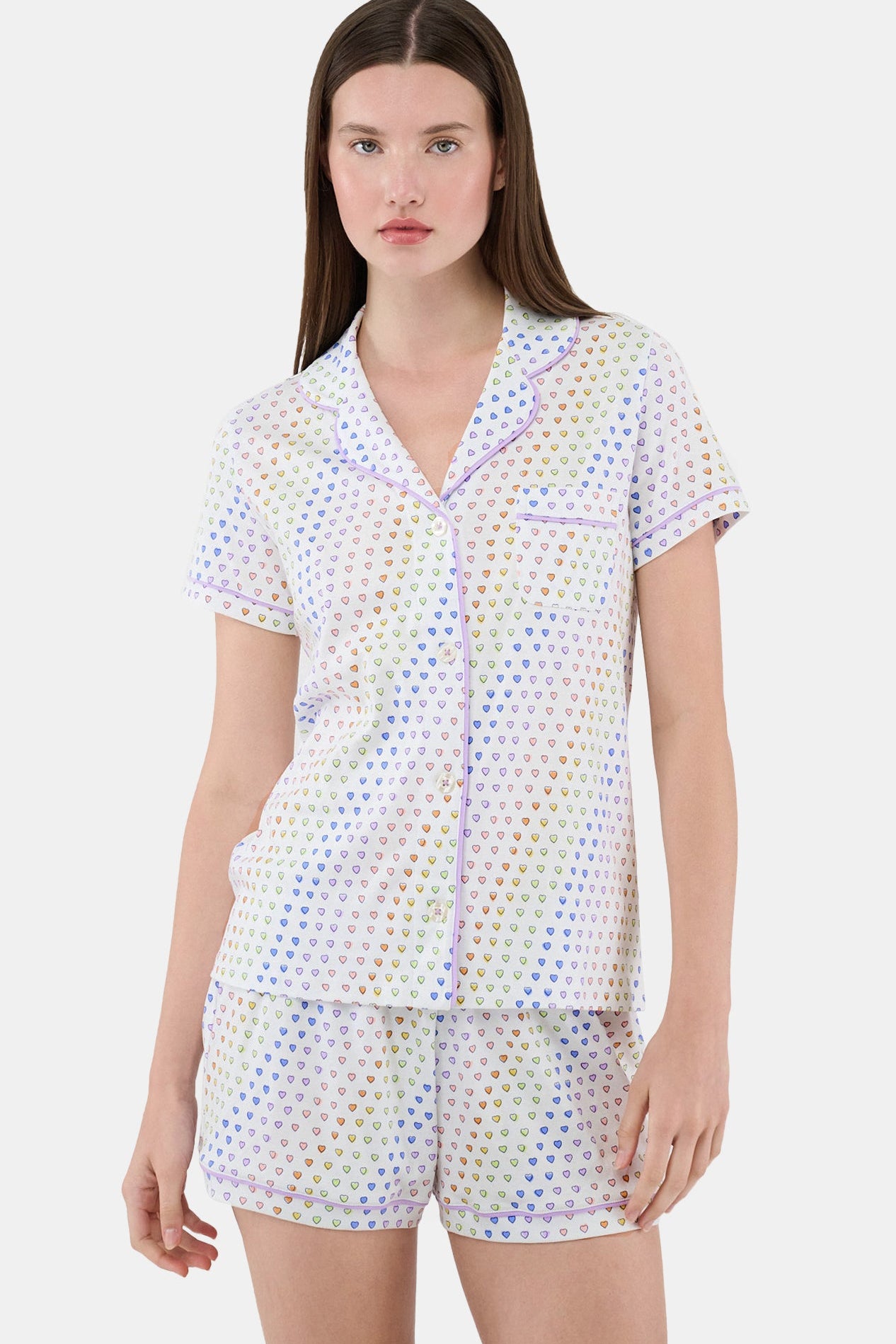 Disco Hearts Polo Pajamas