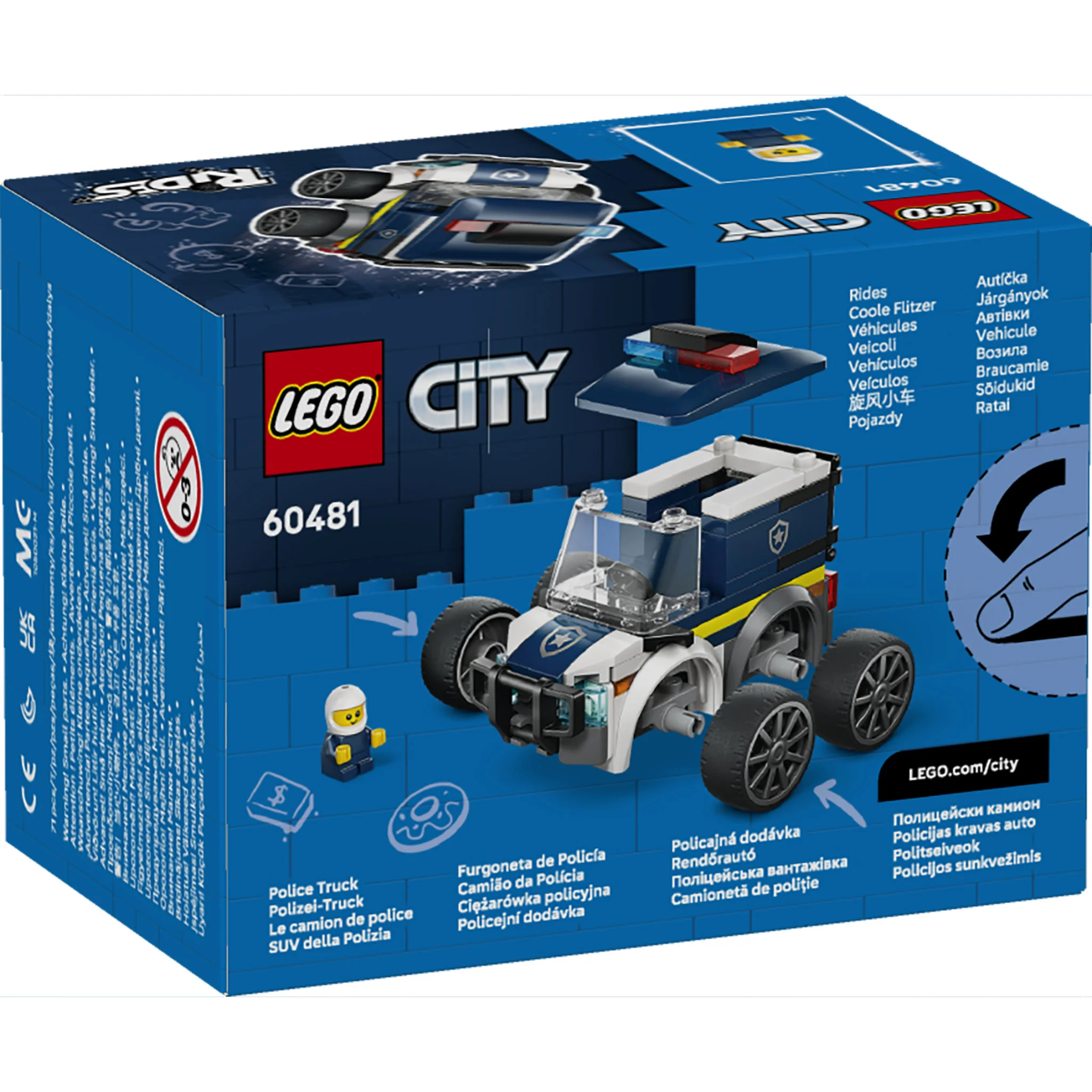 LEGO 60481 City Rides: Police Truck