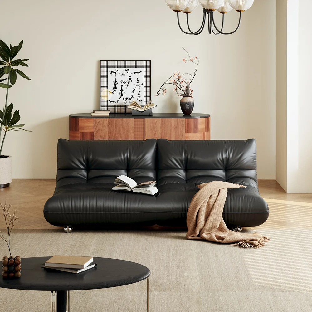 NÓVORA CASA Togo estilo piel Sofá cama sin brazos