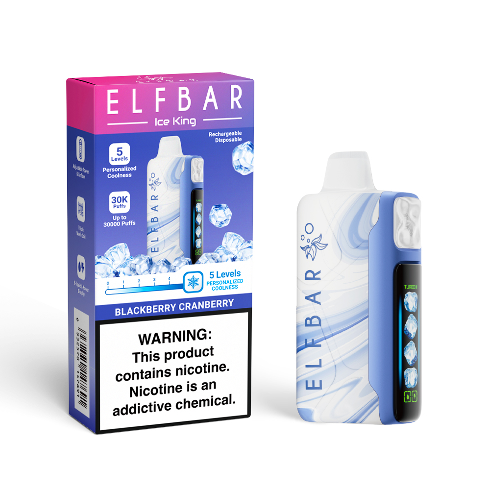 ELF BAR ICE KING 30K wiederaufladbarer Einweg-Vape (alle Geschmacksrichtungen)
