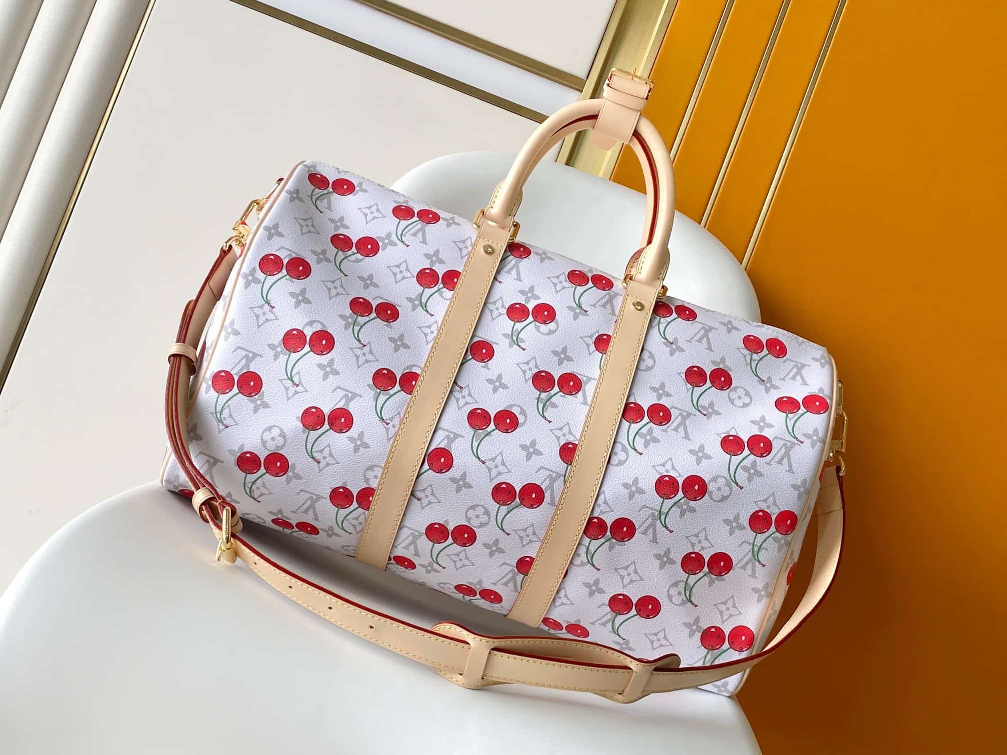 Louis Vuitton x Murakami Keepall Bandoulière 45 Monogram coated canvas M13764 High
