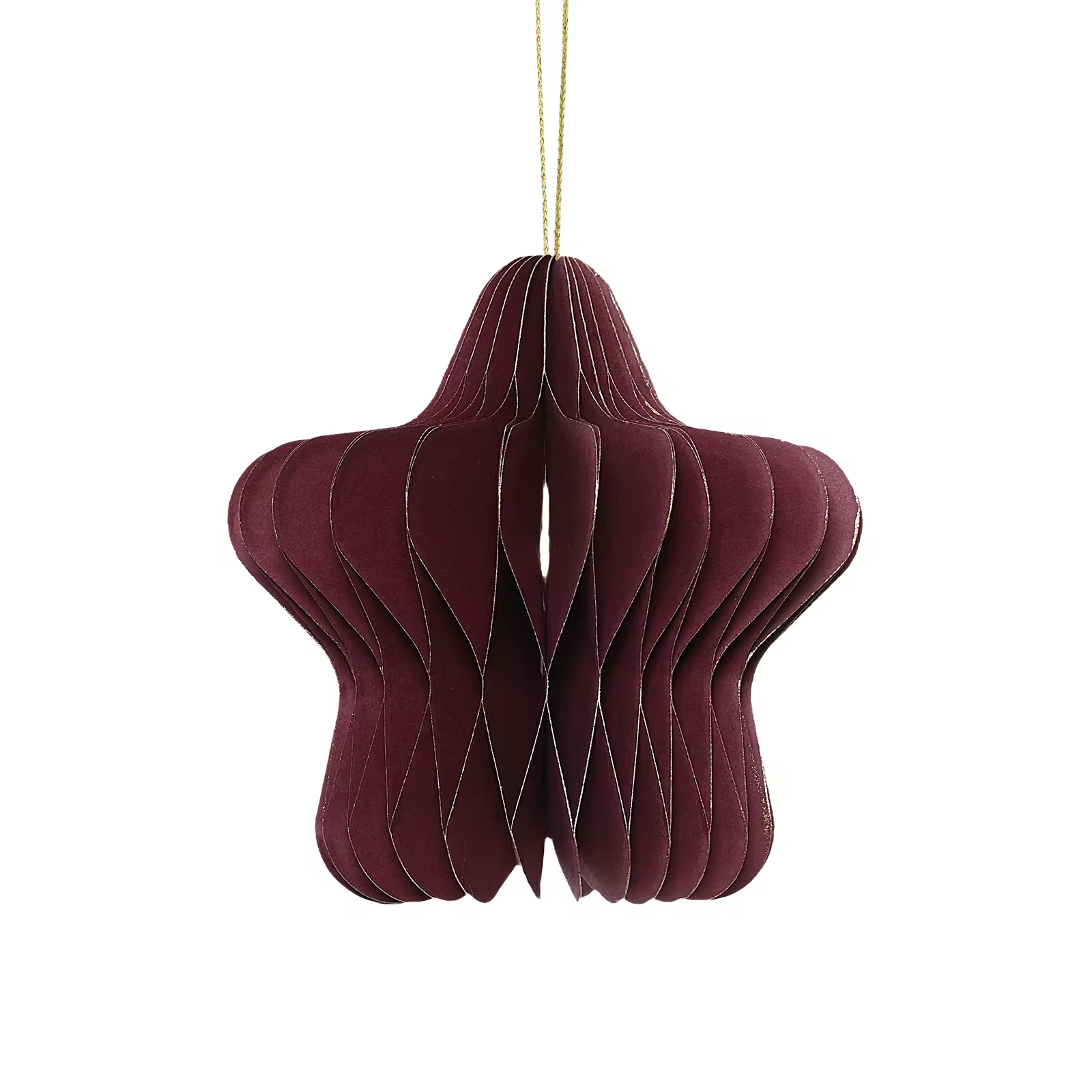 Large Paper Star Honeycomb Ornament for Christmas Decoration